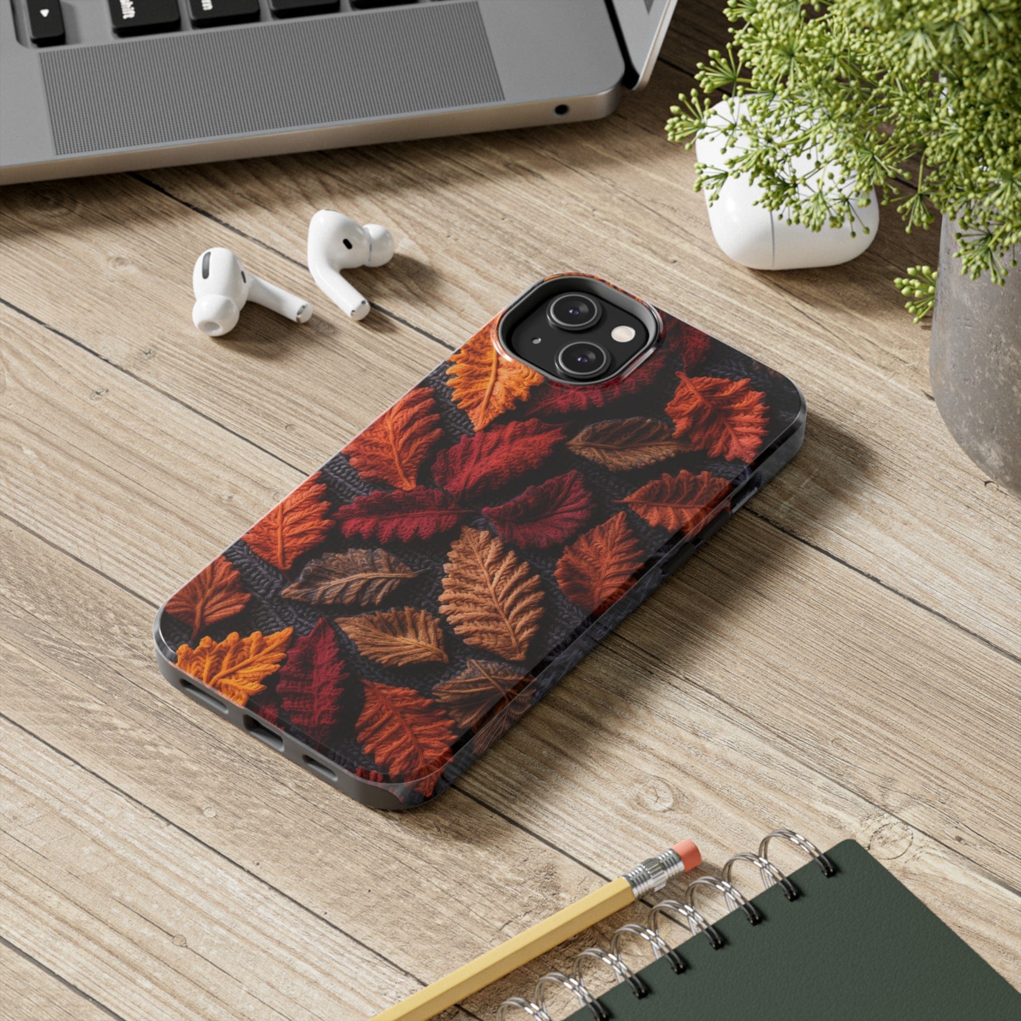Printify Phone Case Fall Leaves  - Tough Phone Cases