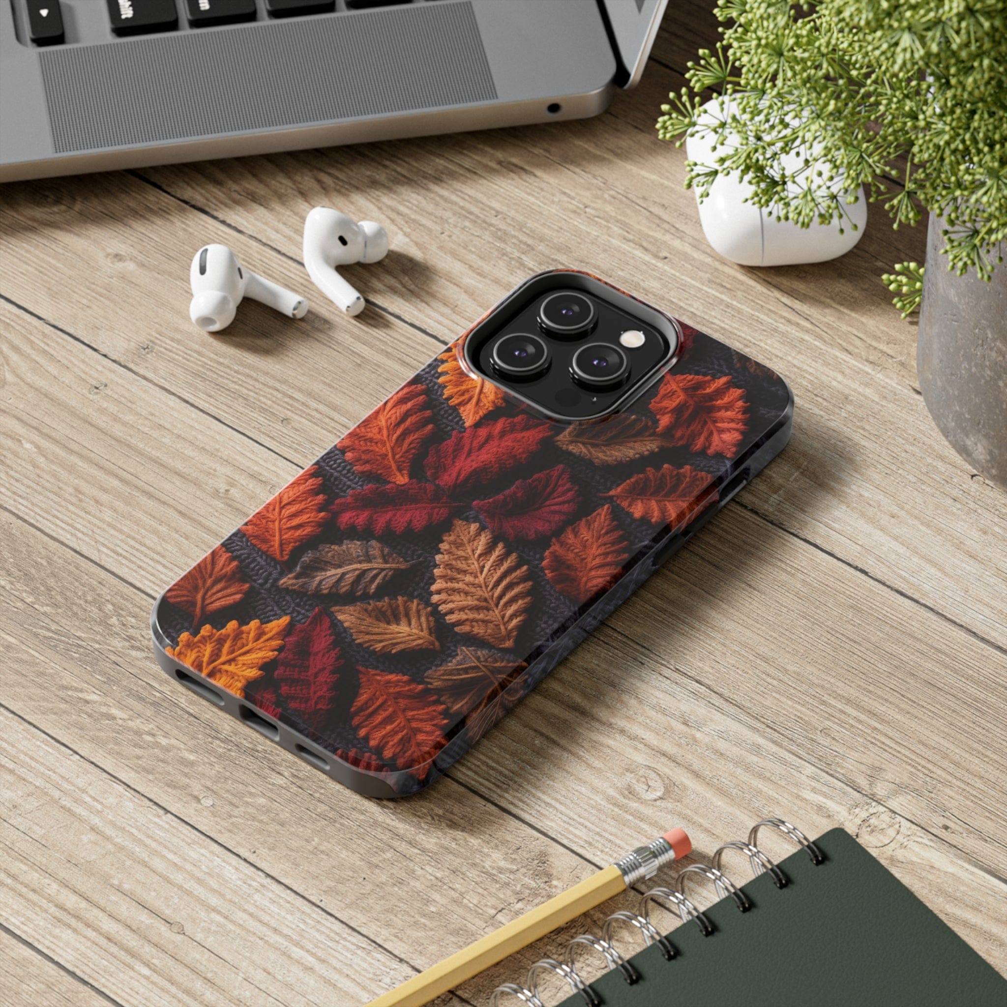 Printify Phone Case Fall Leaves  - Tough Phone Cases