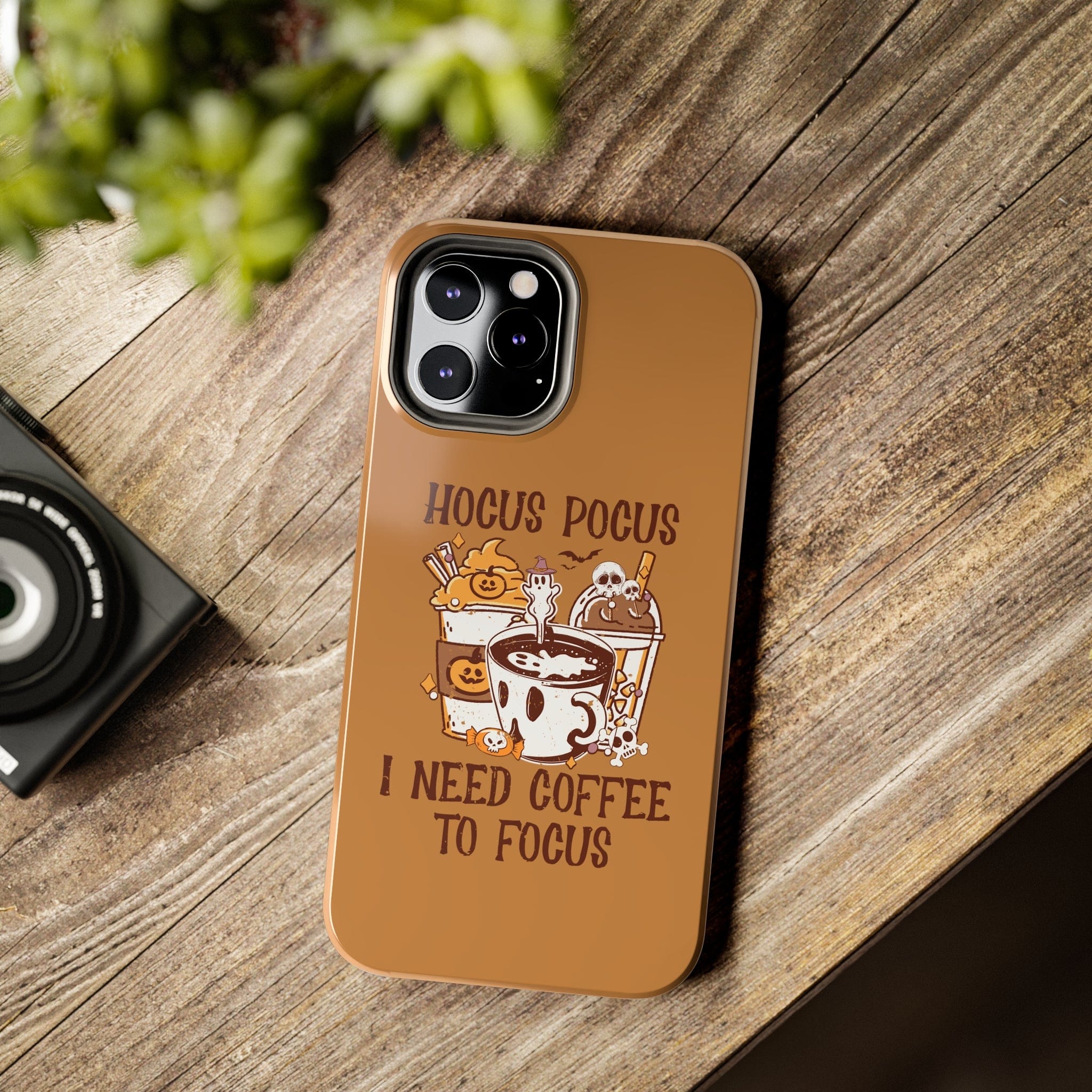 Printify Phone Case iPhone 12 Pro Max Hocus Pocus I need Coffee to Focus   - Tough Phone Cases