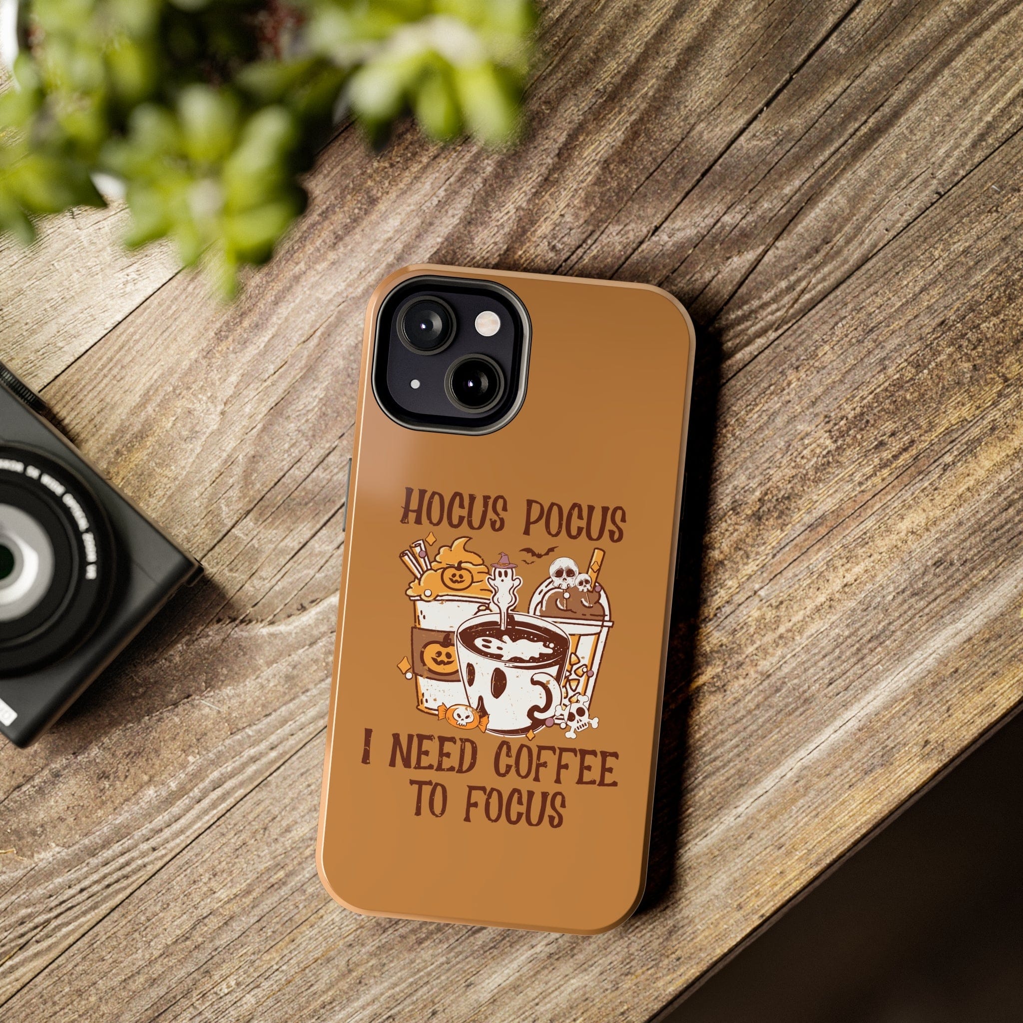 Printify Phone Case iPhone 13 Hocus Pocus I need Coffee to Focus   - Tough Phone Cases