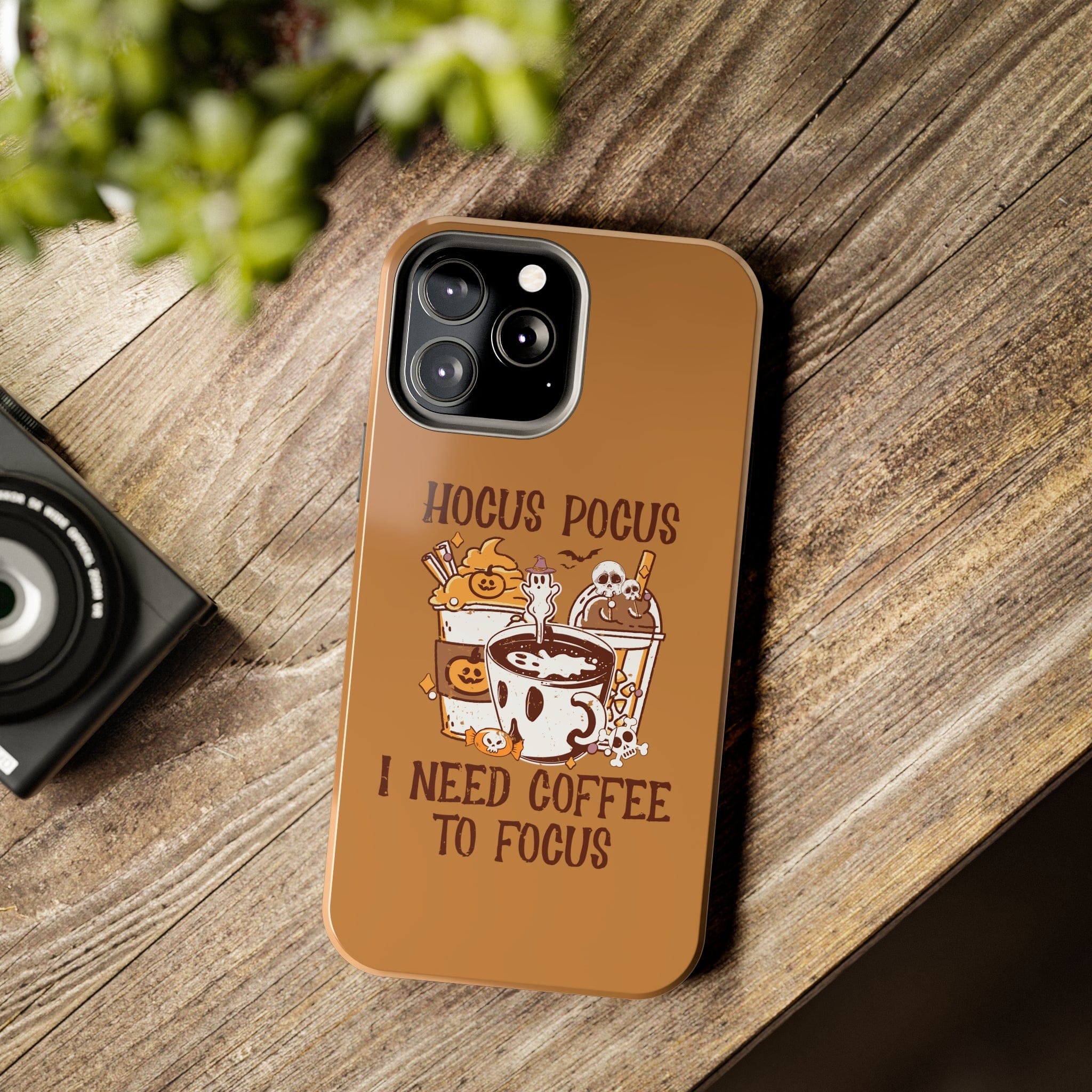 Printify Phone Case iPhone 13 Pro Max Hocus Pocus I need Coffee to Focus   - Tough Phone Cases