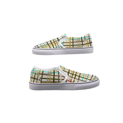 Yoycol Plaid Walkers - Women's Slip On Sneakers