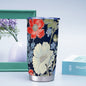 Yoycol 20OZ / White Poppy White and Red Tumbler 20oz