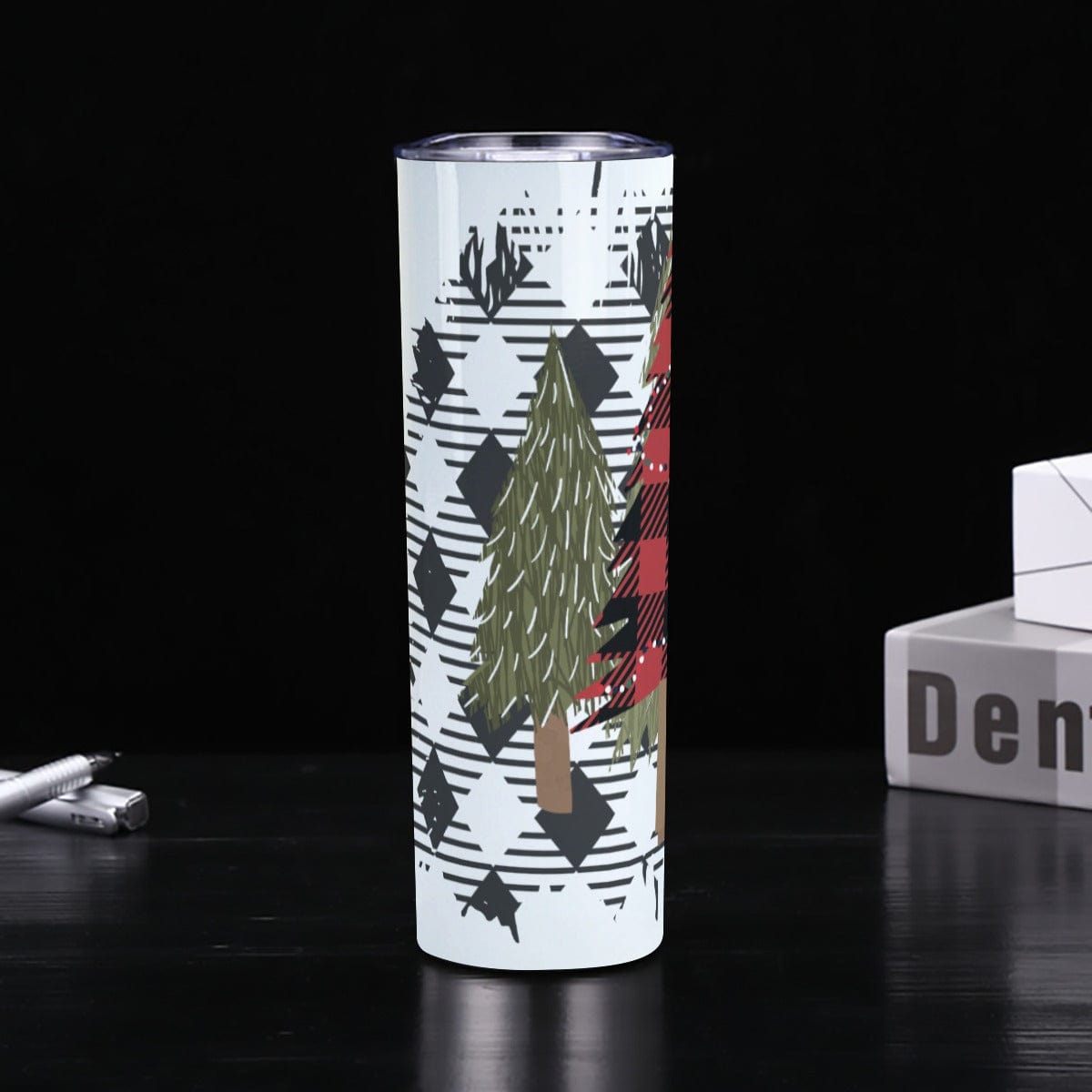 Yoycol U / White Skinny Tumbler Stainless Steel with Lids 30OZ