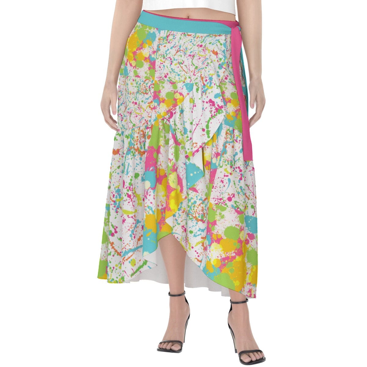 Yoycol skirt Paint Splatter - Women's Wrap Skirt