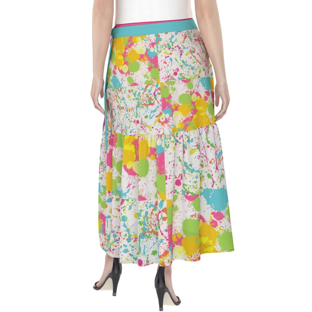 Yoycol skirt Paint Splatter - Women's Wrap Skirt