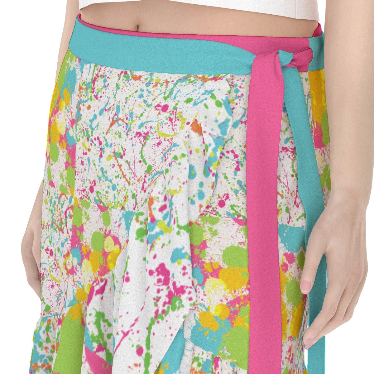 Yoycol skirt Paint Splatter - Women's Wrap Skirt