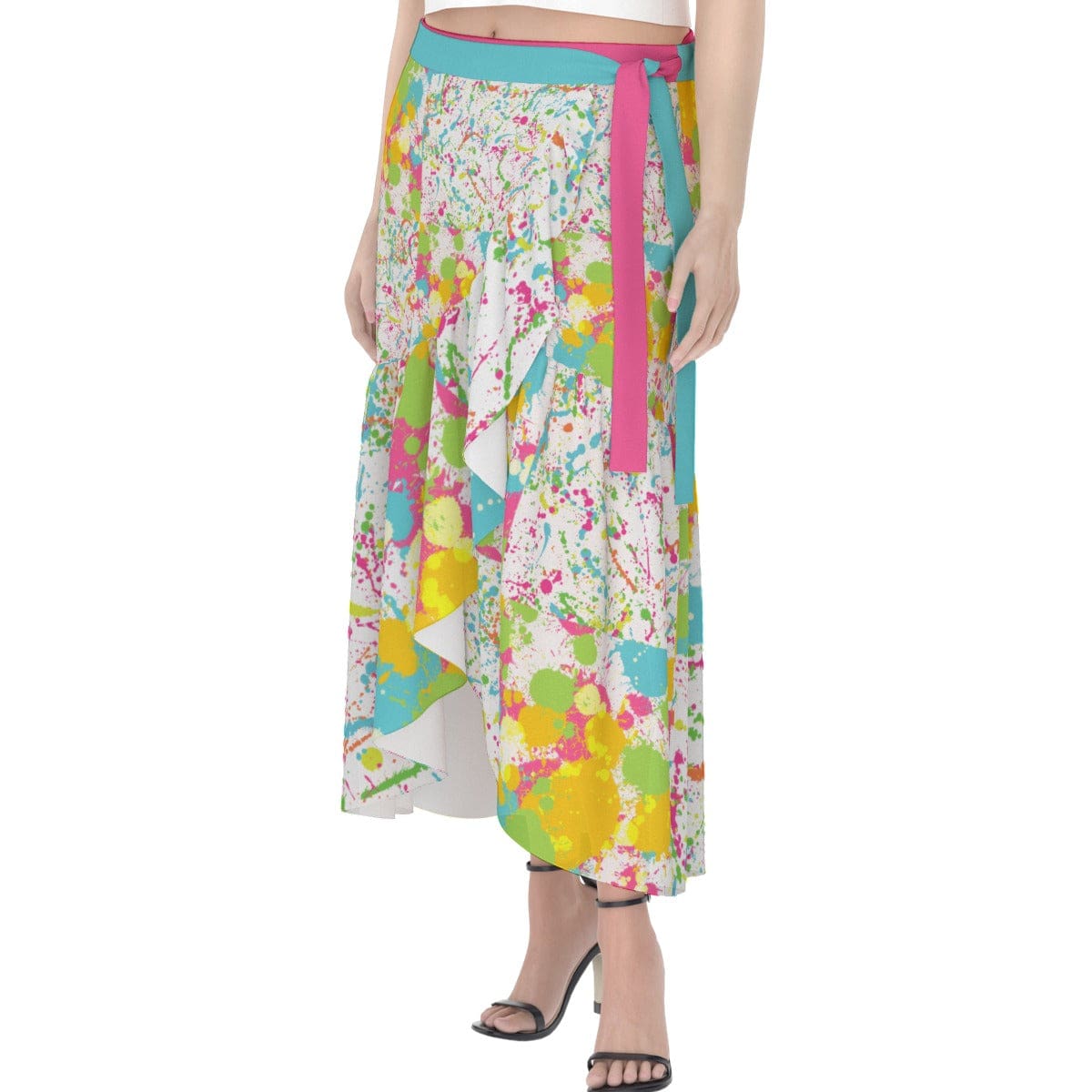 Yoycol skirt Paint Splatter - Women's Wrap Skirt