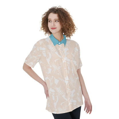 Yoycol Skirt Set Hawaii Blush & Blue - Women's Short Sleeve Shirt With Pocket