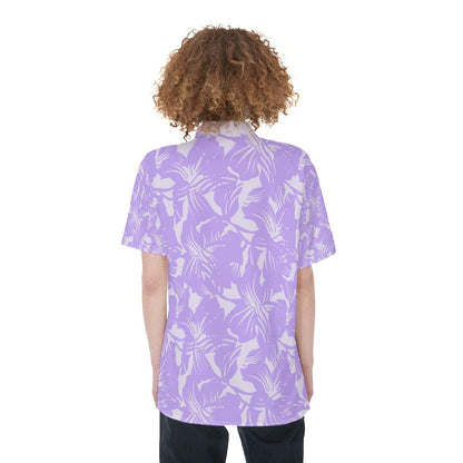 Yoycol Skirt Set Hawaiian Lavender - Women's Short Sleeve Shirt With Pocket