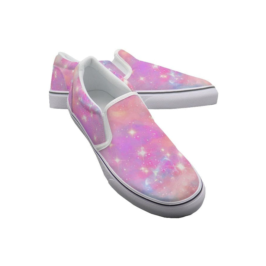 Yoycol White / US6(EUR36) Sparkling Stardust - Women's Slip On Sneakers