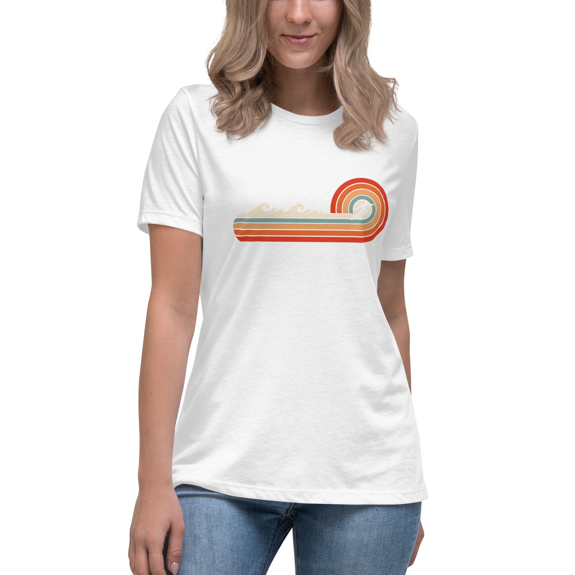 Spruced Roost White / S Surfs Up - Women's Relaxed T-Shirt - S-3XL