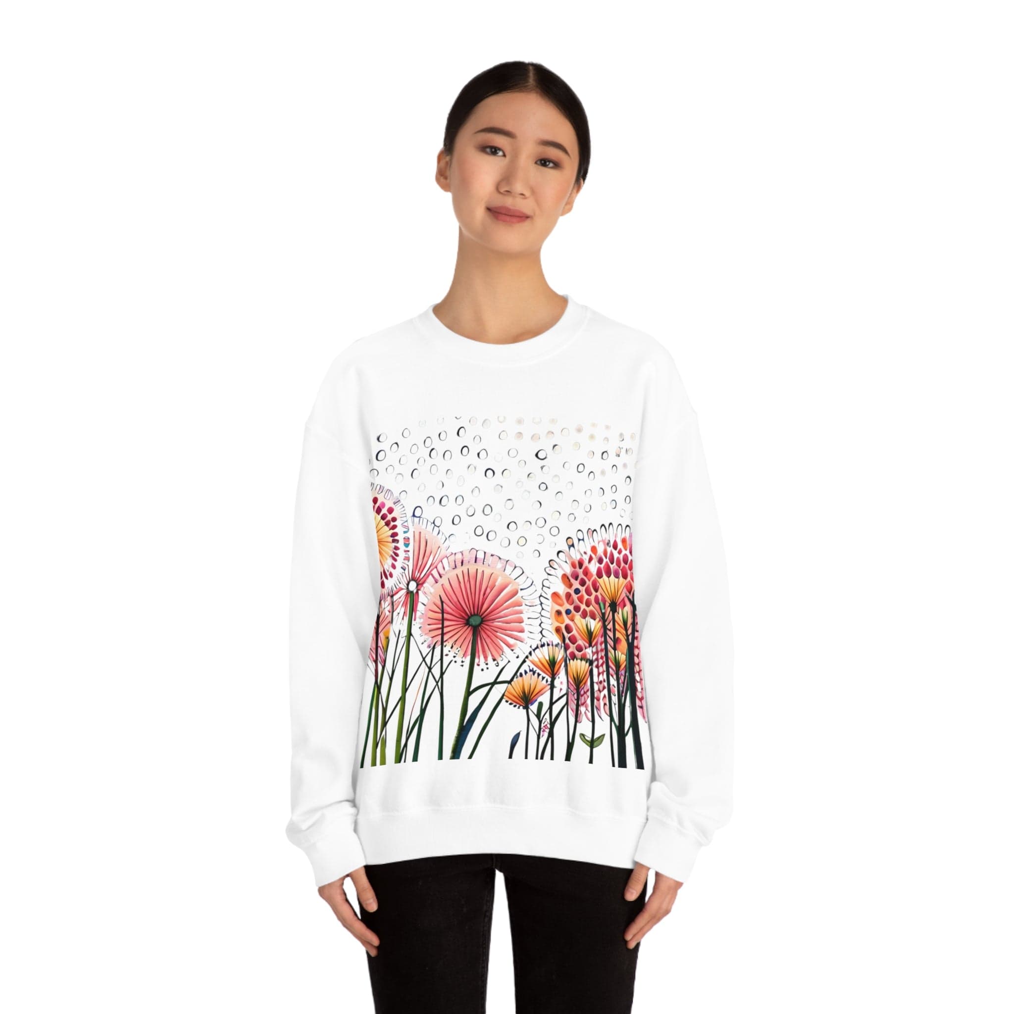 Printify Sweatshirt S / White Make a Wish - Heavy Blend™ Crewneck Sweatshirt