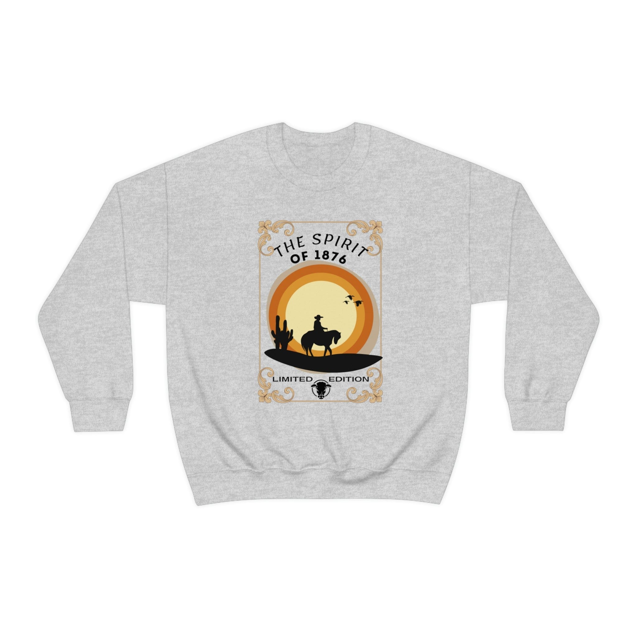 Printify Sweatshirt S / Ash Spirit of 1876 - Unisex Heavy Blend™ Crewneck Sweatshirt