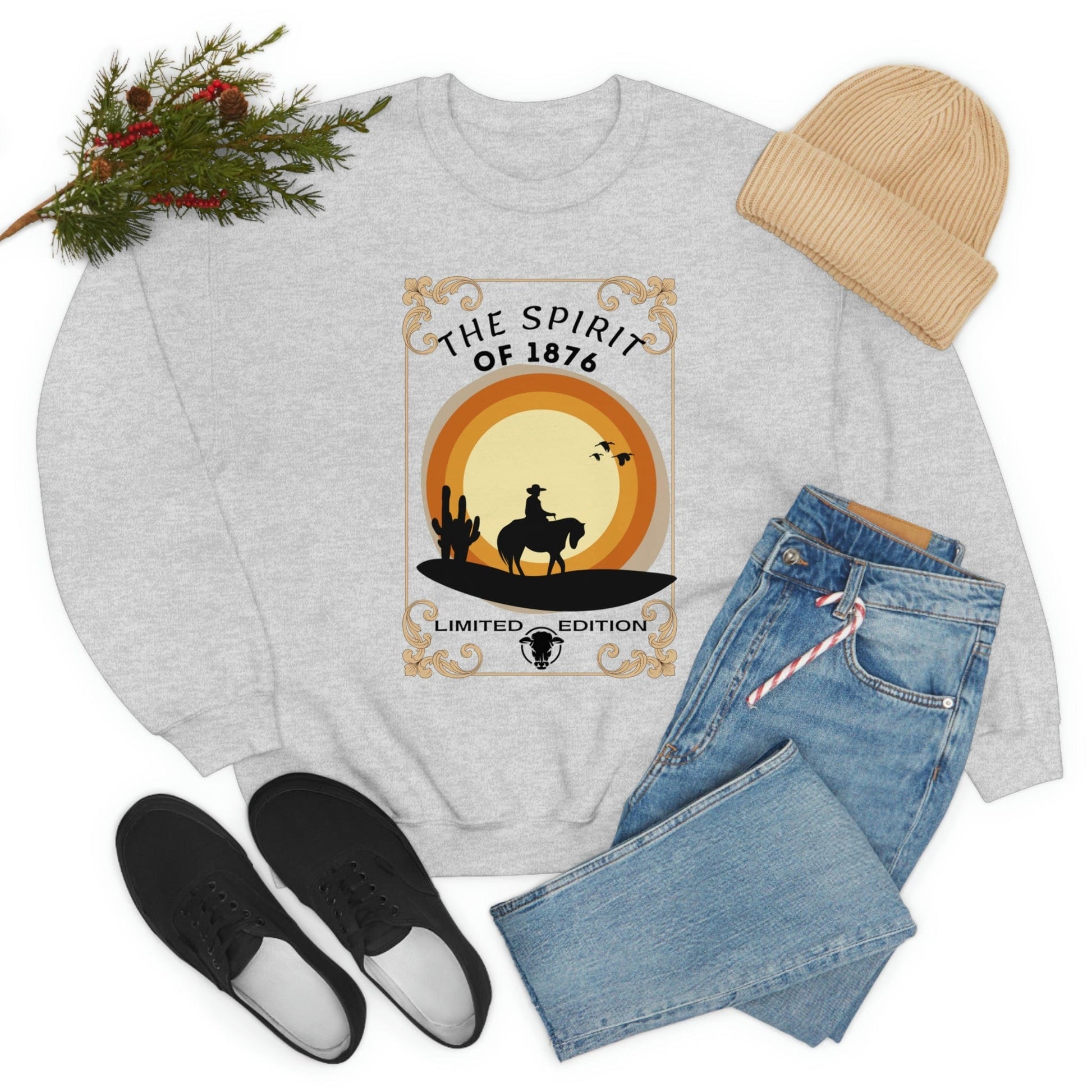 Printify Sweatshirt Spirit of 1876 - Unisex Heavy Blend™ Crewneck Sweatshirt