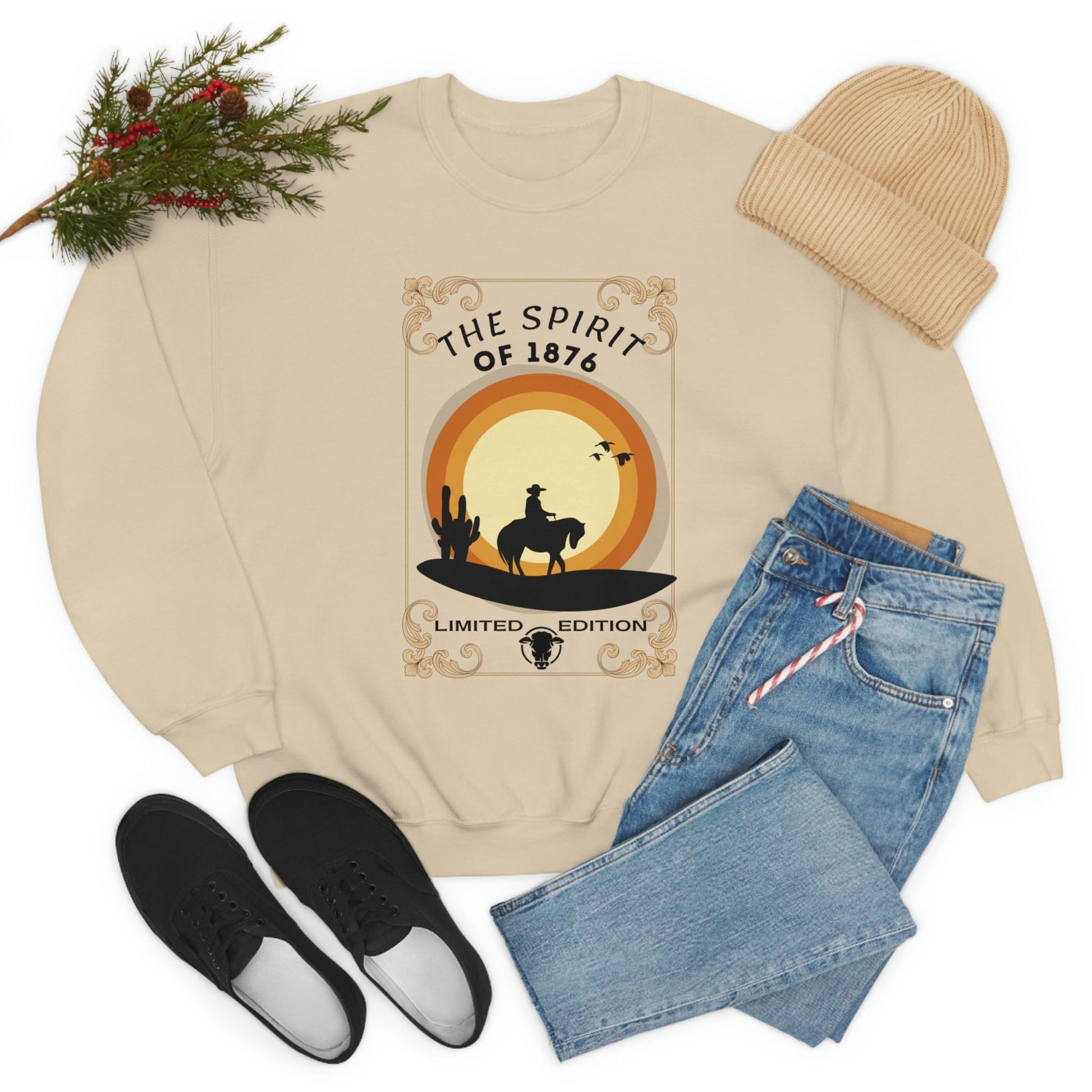 Printify Sweatshirt Spirit of 1876 - Unisex Heavy Blend™ Crewneck Sweatshirt