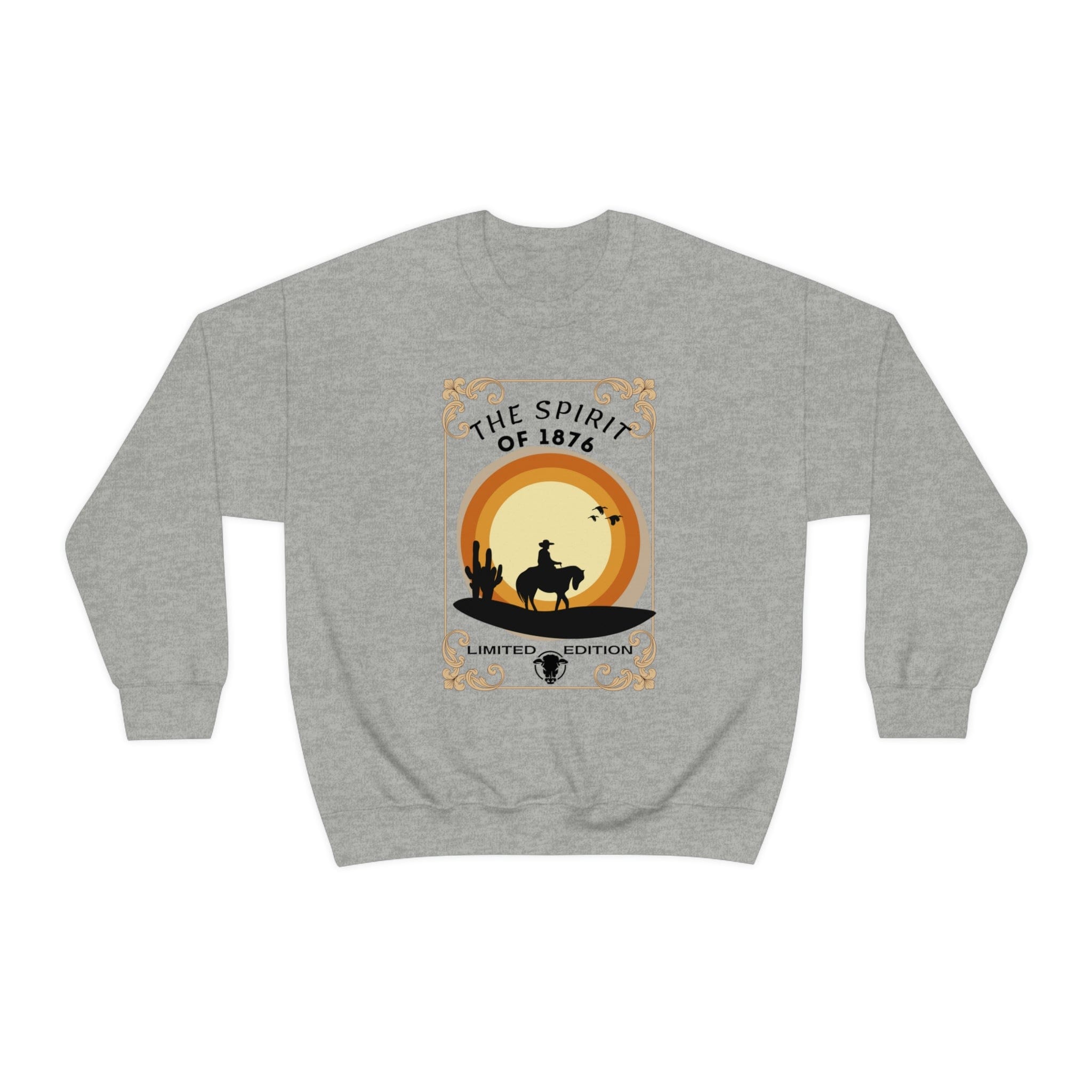 Printify Sweatshirt S / Sport Grey Spirit of 1876 - Unisex Heavy Blend™ Crewneck Sweatshirt