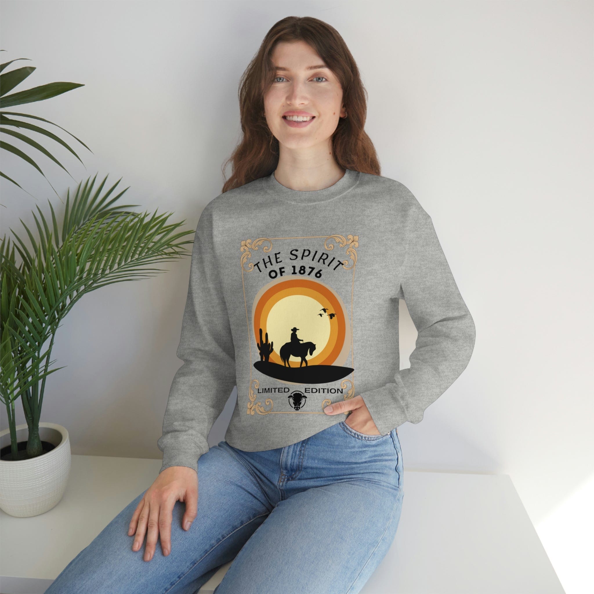 Printify Sweatshirt Spirit of 1876 - Unisex Heavy Blend™ Crewneck Sweatshirt