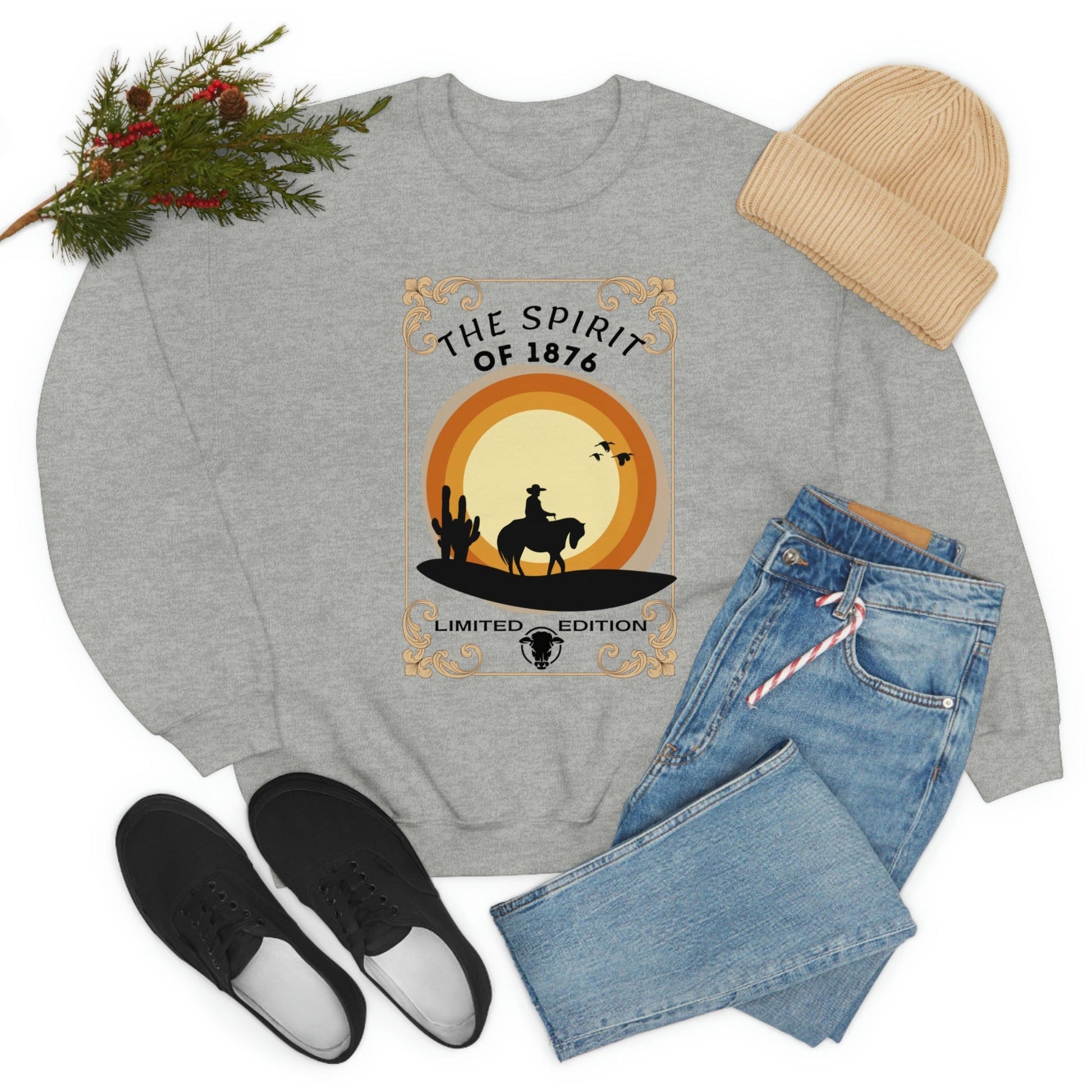 Printify Sweatshirt Spirit of 1876 - Unisex Heavy Blend™ Crewneck Sweatshirt