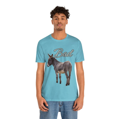 Printify T-Shirt Bad Ass (Donkey) - Unisex Jersey Short Sleeve Tee