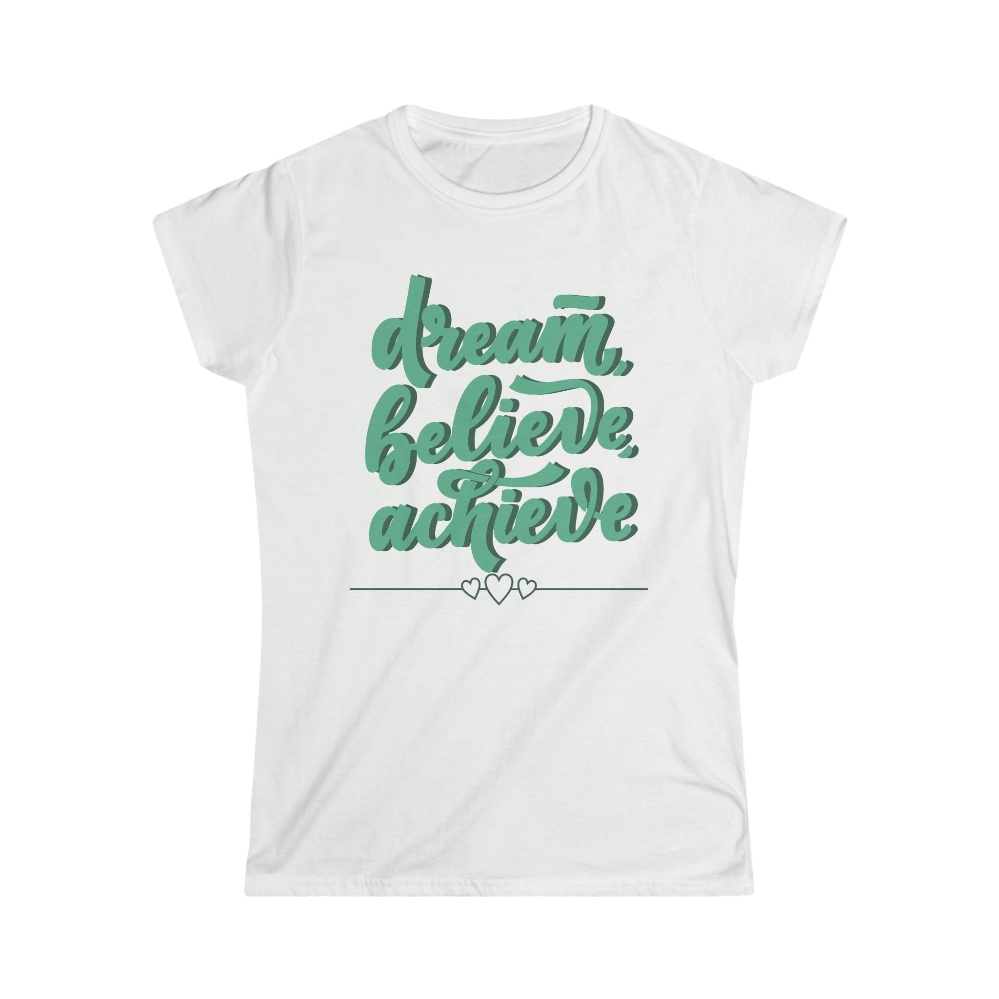Printify T-Shirt White / S Believe it Women's Softstyle Tee