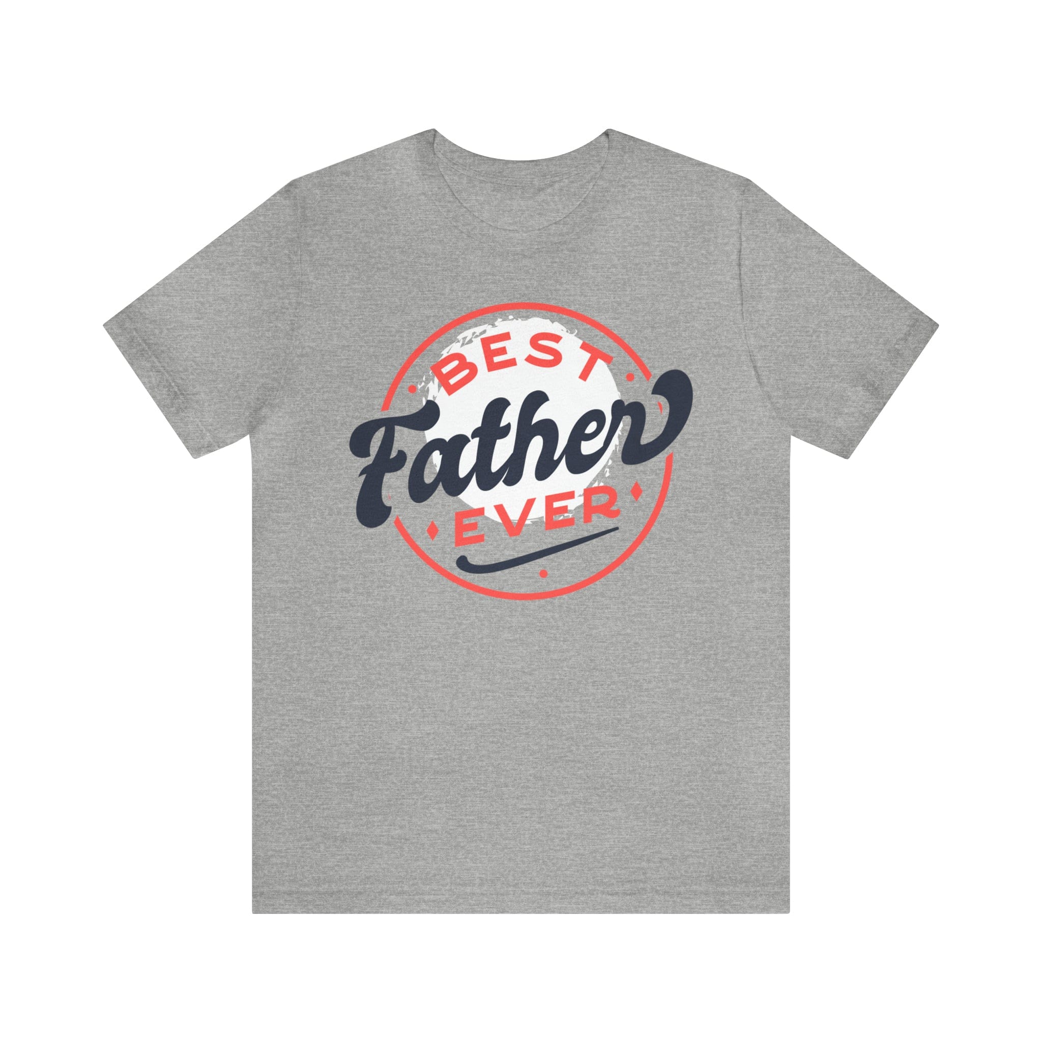 Printify T-Shirt Athletic Heather / S Best Father Ever - Jersey Short Sleeve Tee