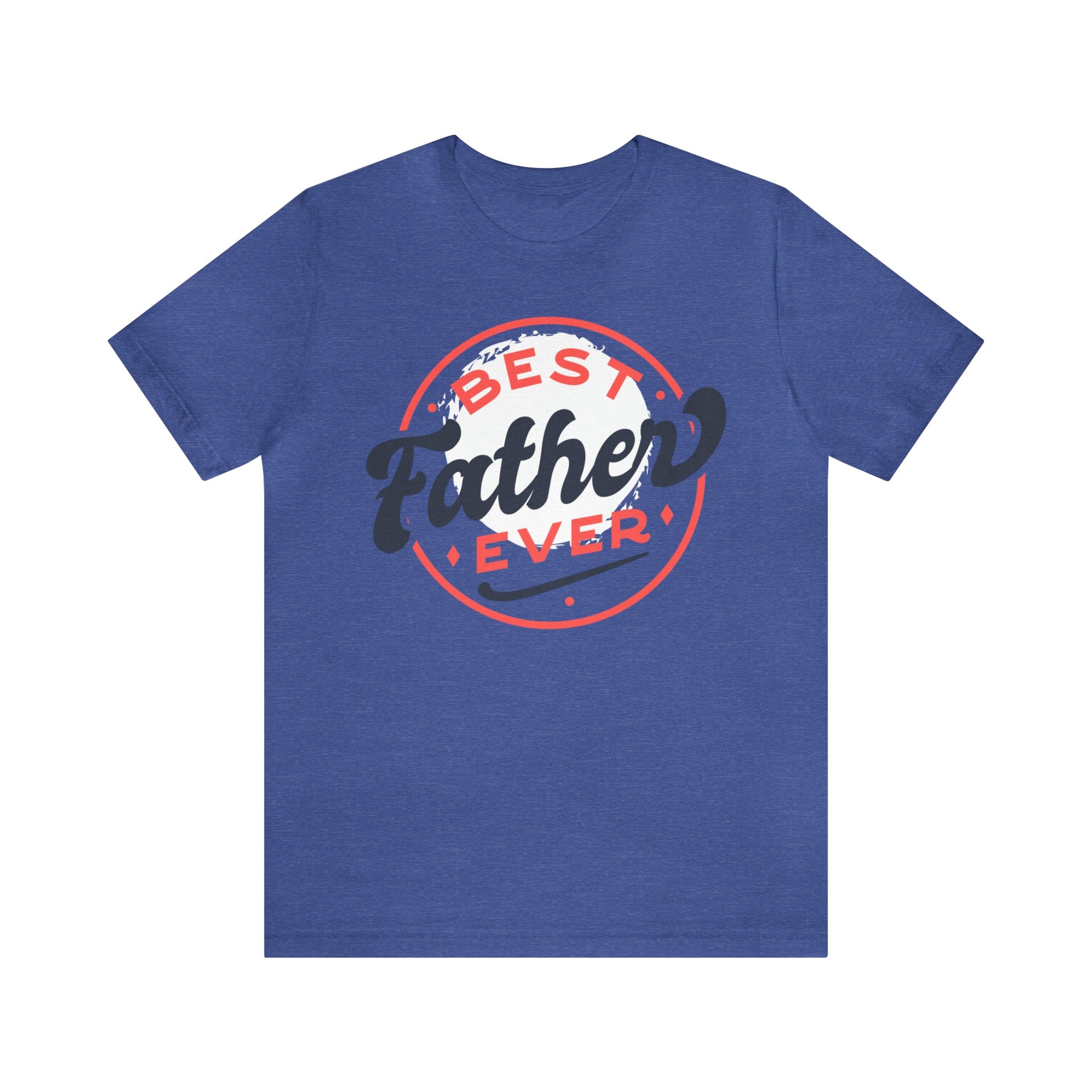 Printify T-Shirt Heather True Royal / S Best Father Ever - Jersey Short Sleeve Tee