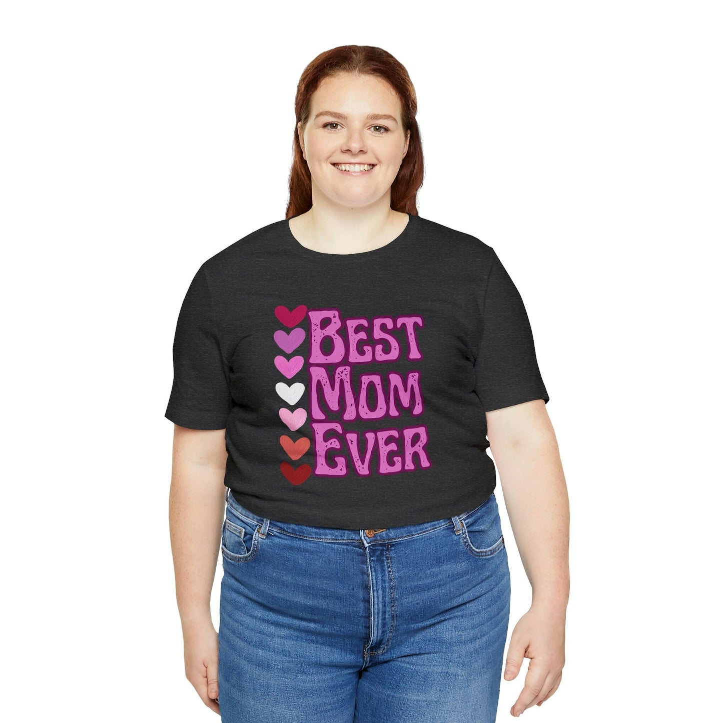 Printify T-Shirt Best Mom Ever - Jersey Short Sleeve Tee