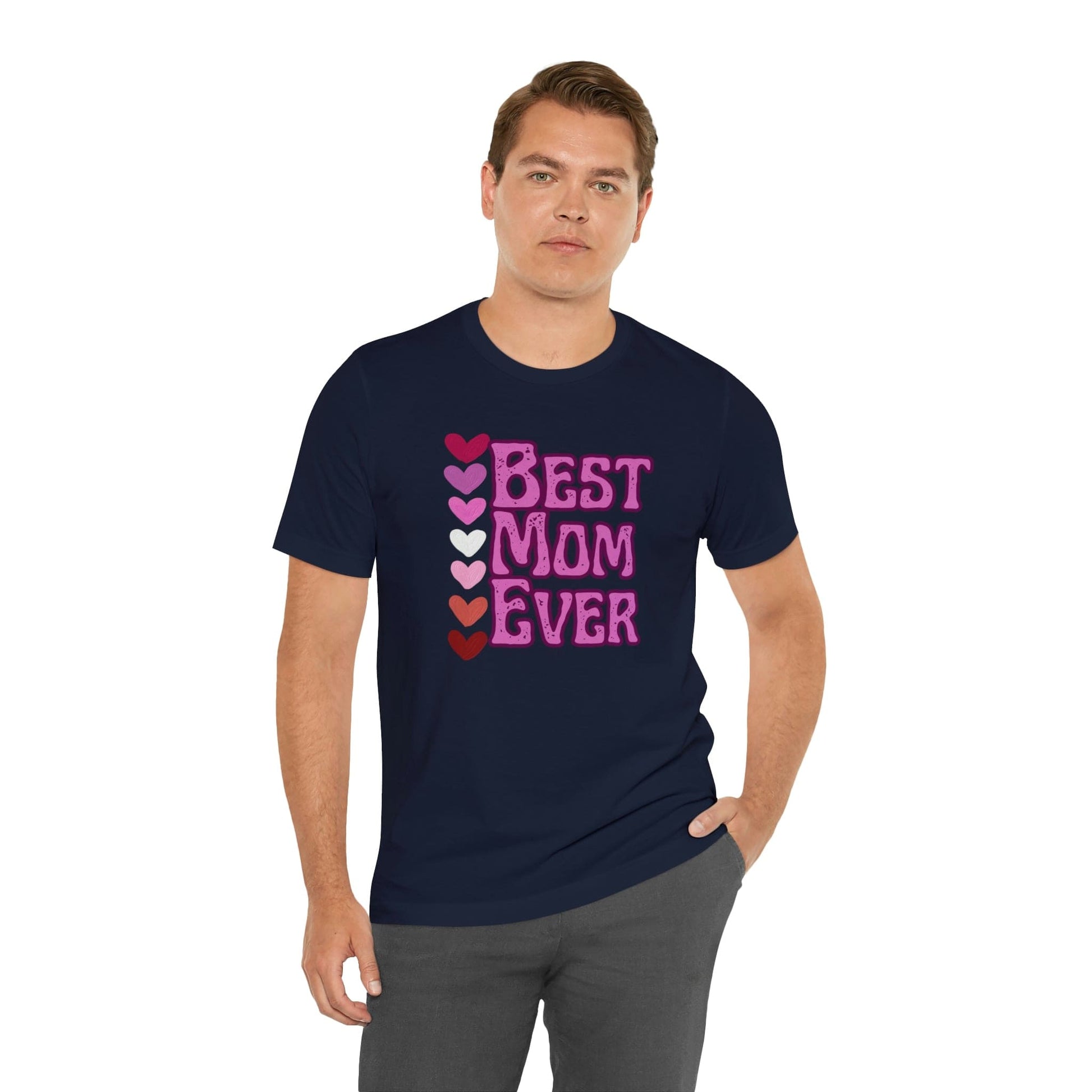 Printify T-Shirt Best Mom Ever - Jersey Short Sleeve Tee