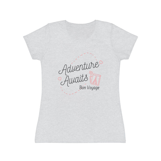 Printify T-Shirt Heather Grey / XS Bon Voyage! - Women's Iconic T-Shirt