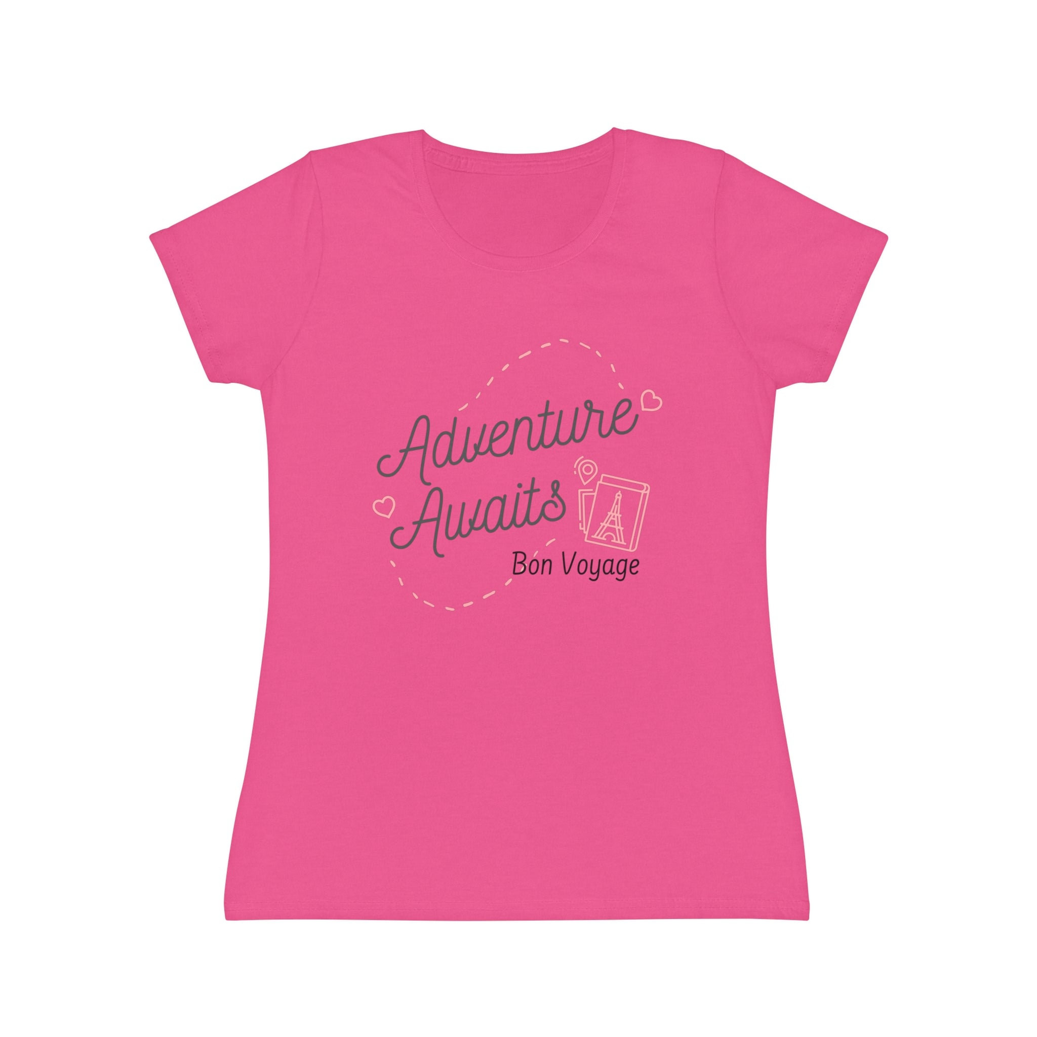 Printify T-Shirt Fuchsia / XS Bon Voyage! - Women's Iconic T-Shirt