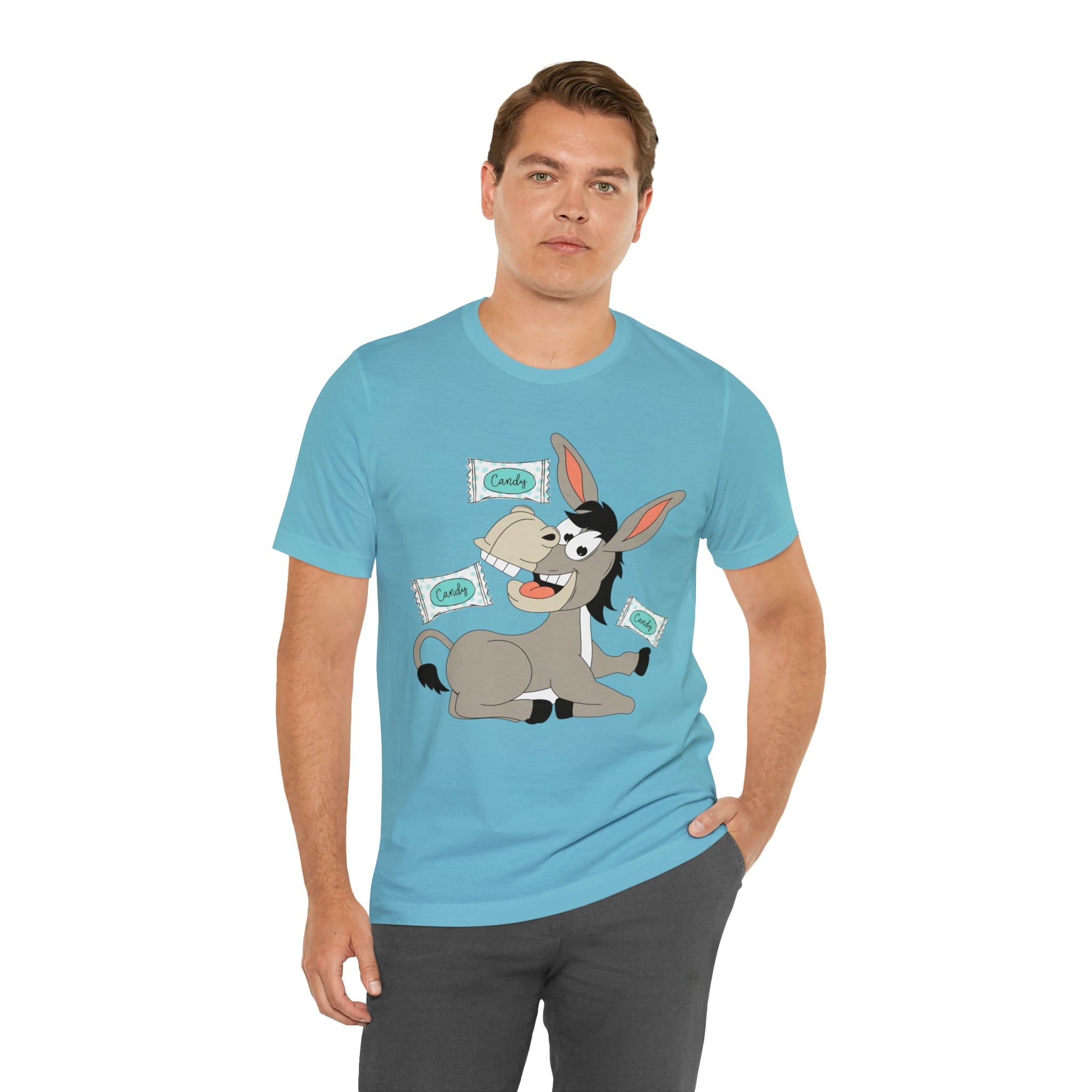 Printify T-Shirt Candy Ass (Donkey) - Unisex Jersey Short Sleeve Tee