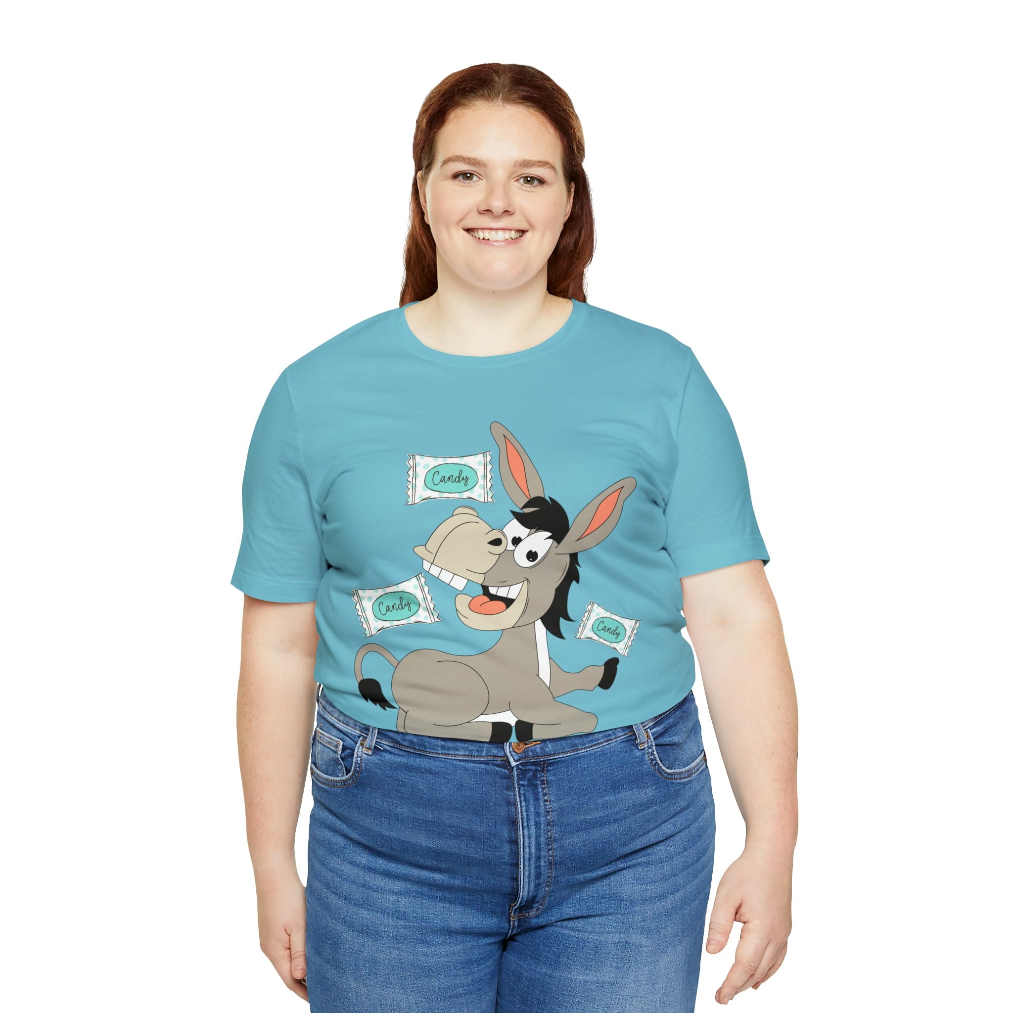 Printify T-Shirt Candy Ass (Donkey) - Unisex Jersey Short Sleeve Tee