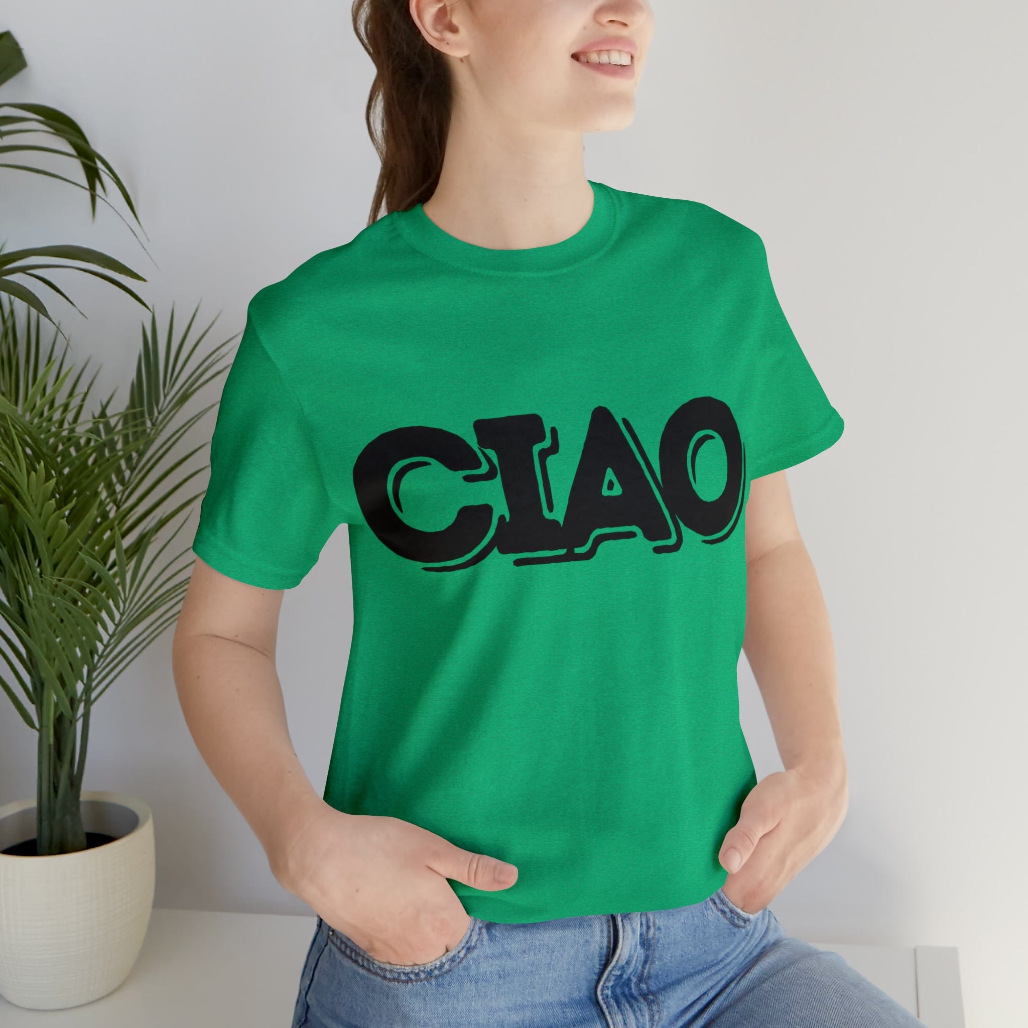 Printify T-Shirt Ciao! Italian Unisex Jersey Short Sleeve Tee