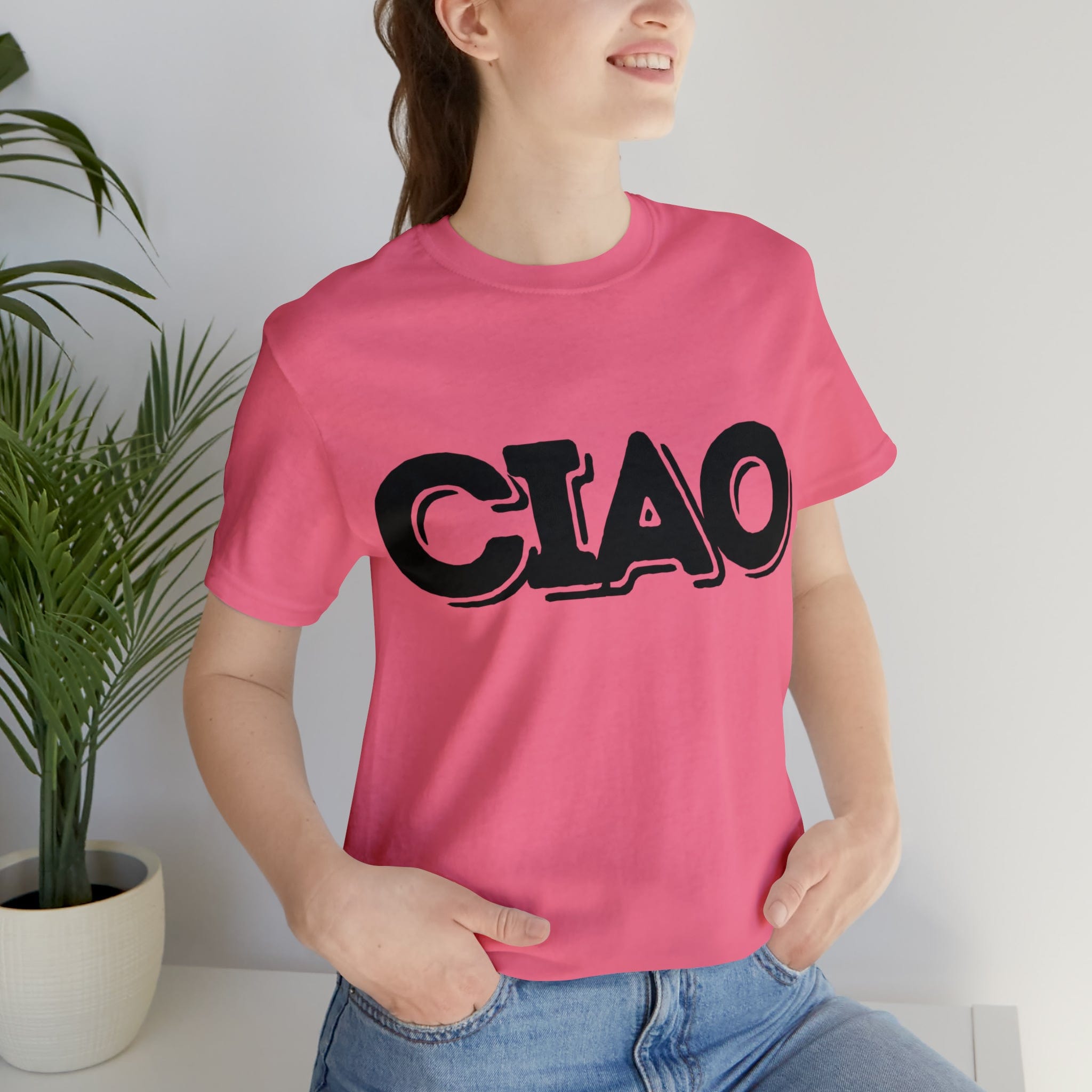 Printify T-Shirt Ciao! Italian Unisex Jersey Short Sleeve Tee