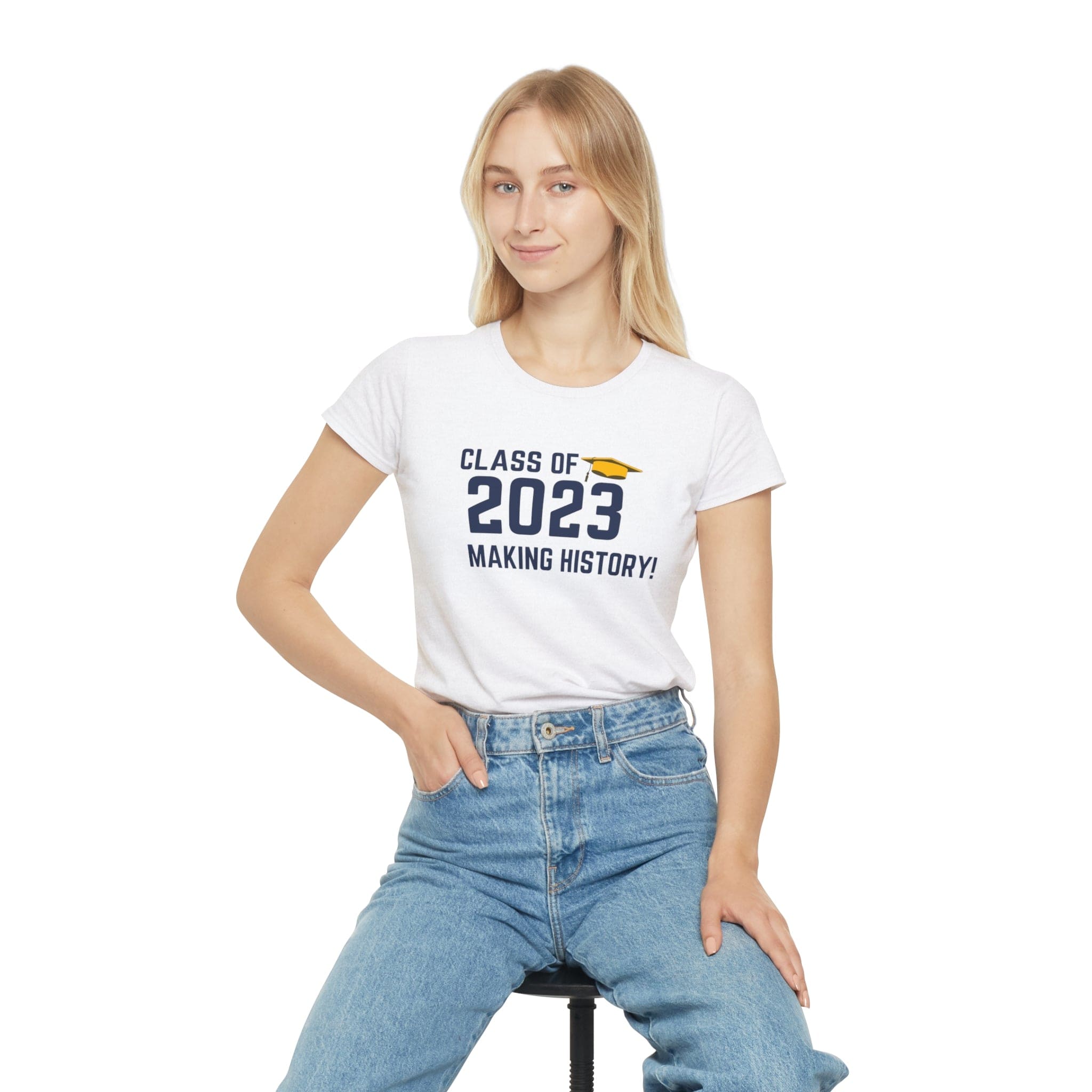 Printify T-Shirt Class of 2023 Making History! - Women's Iconic T-Shirt