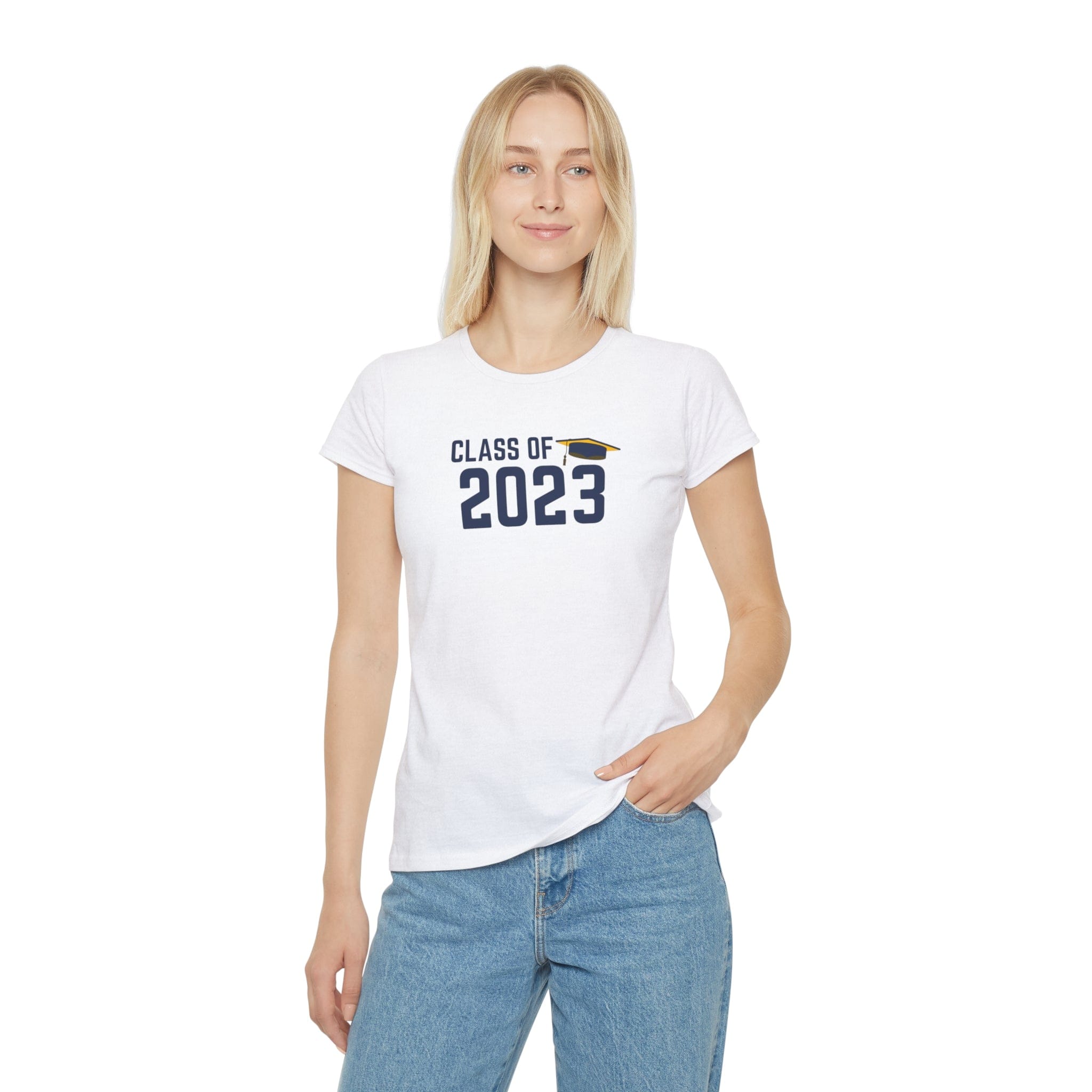 Printify T-Shirt White / XS Class of 2023! - Women's Iconic T-Shirt