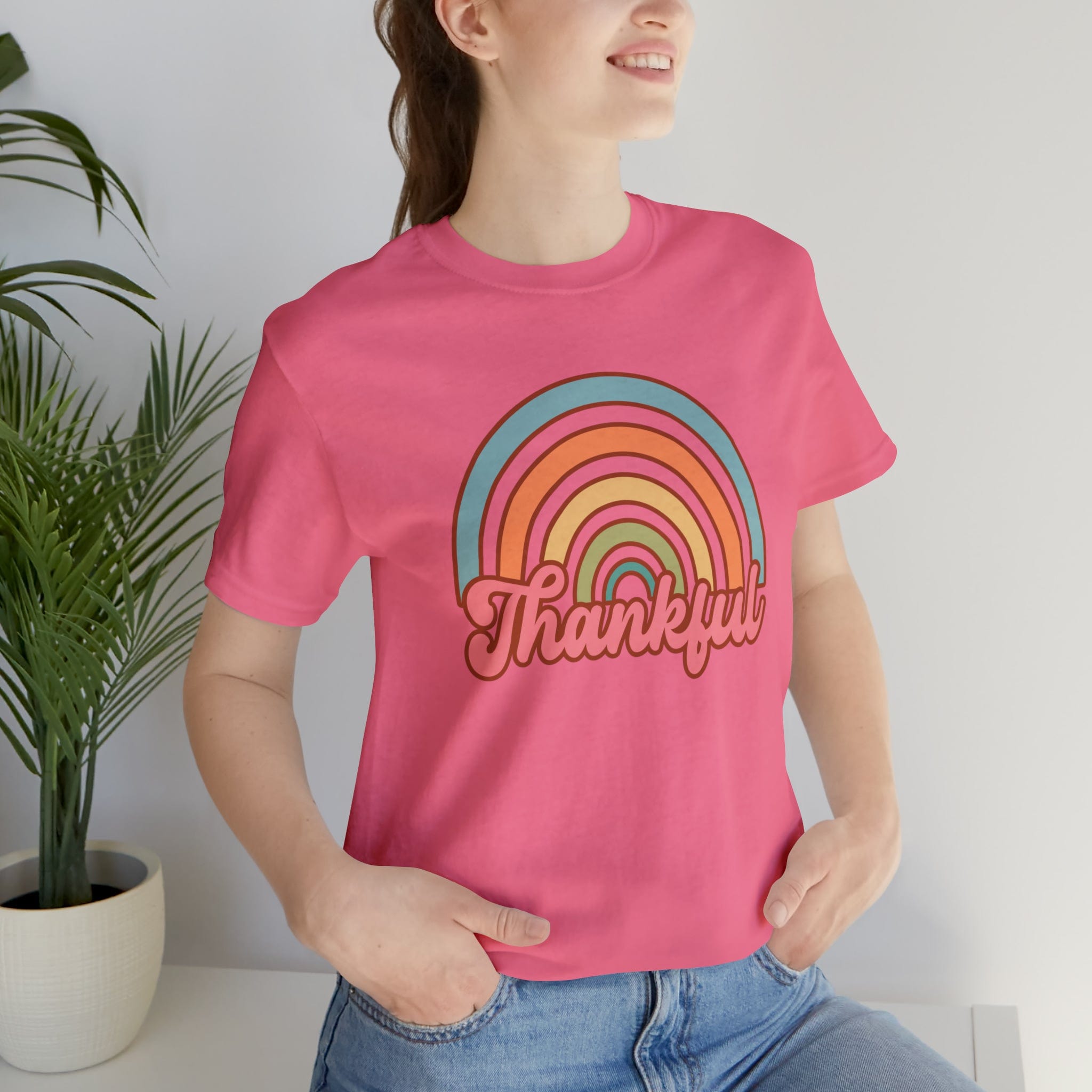 Printify T-Shirt Charity Pink / S Copy of Howdy Pumpkin - Unisex Jersey Short Sleeve Tee
