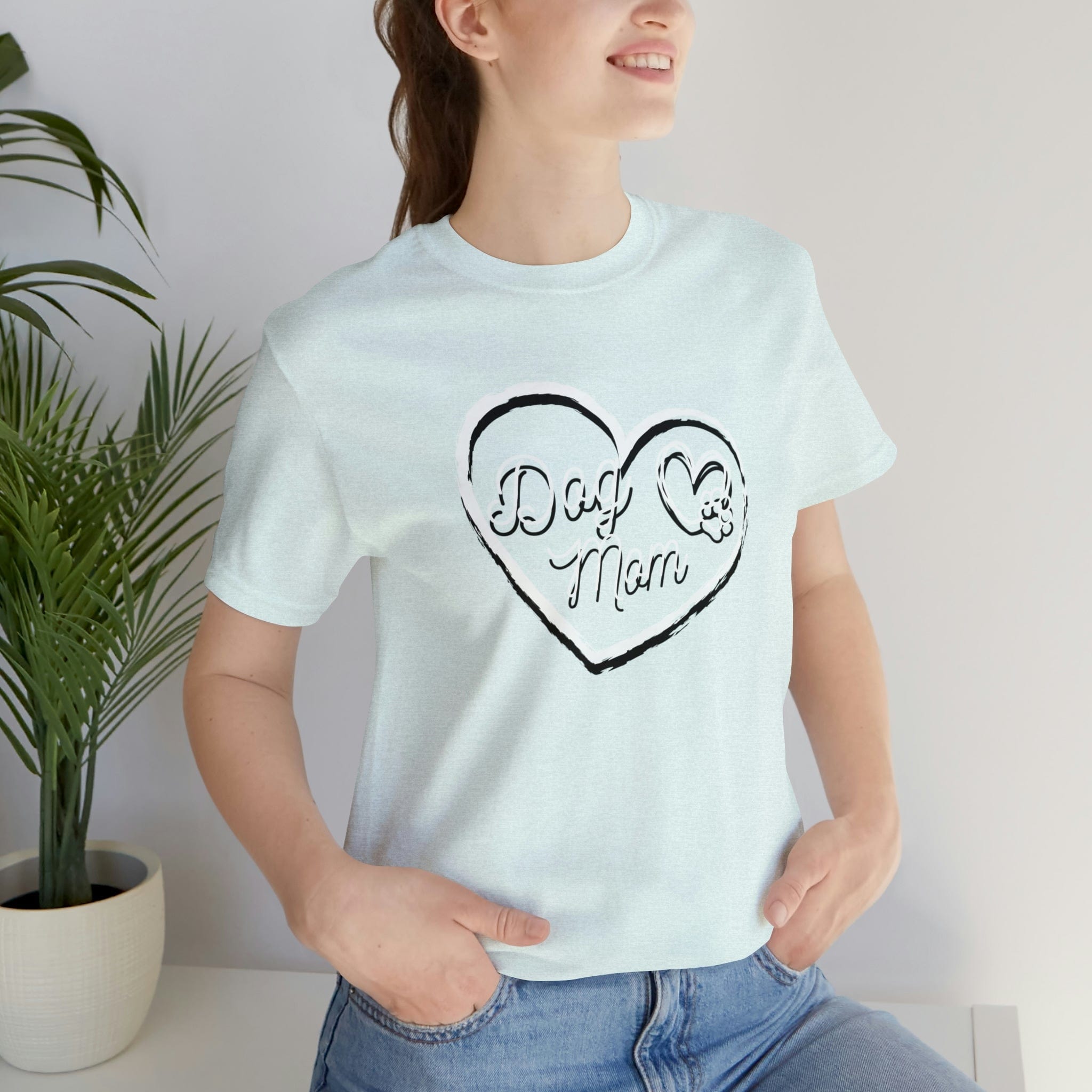 Printify T-Shirt Dog Mom - Unisex Jersey Short Sleeve Tee