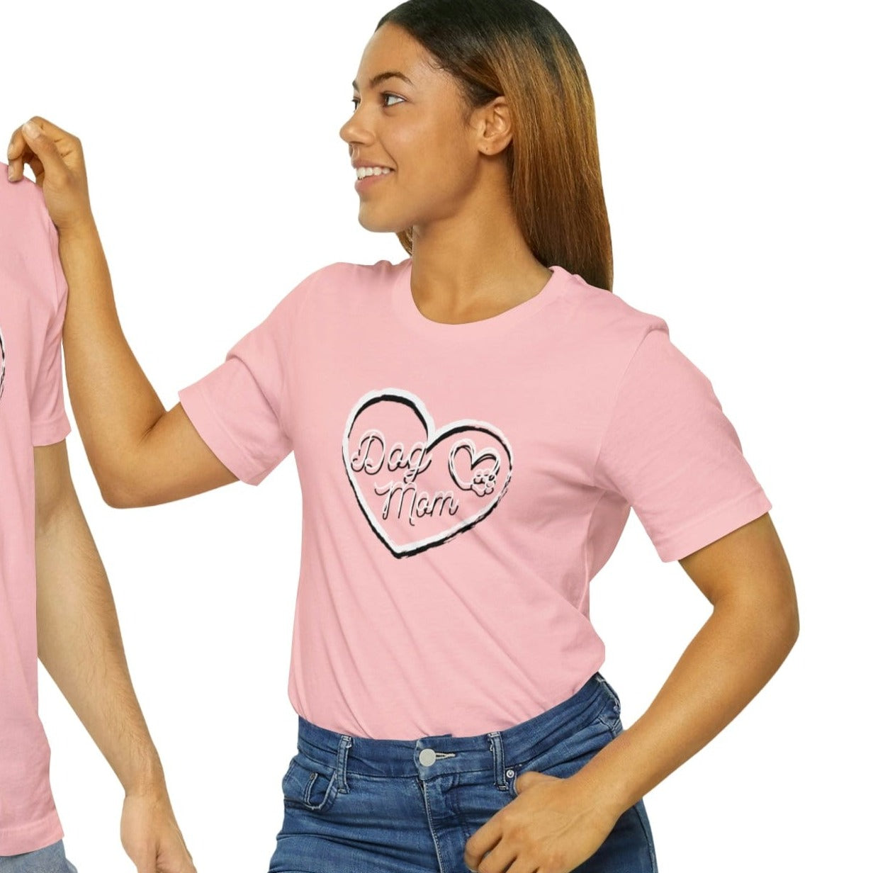 Printify T-Shirt Dog Mom - Unisex Jersey Short Sleeve Tee