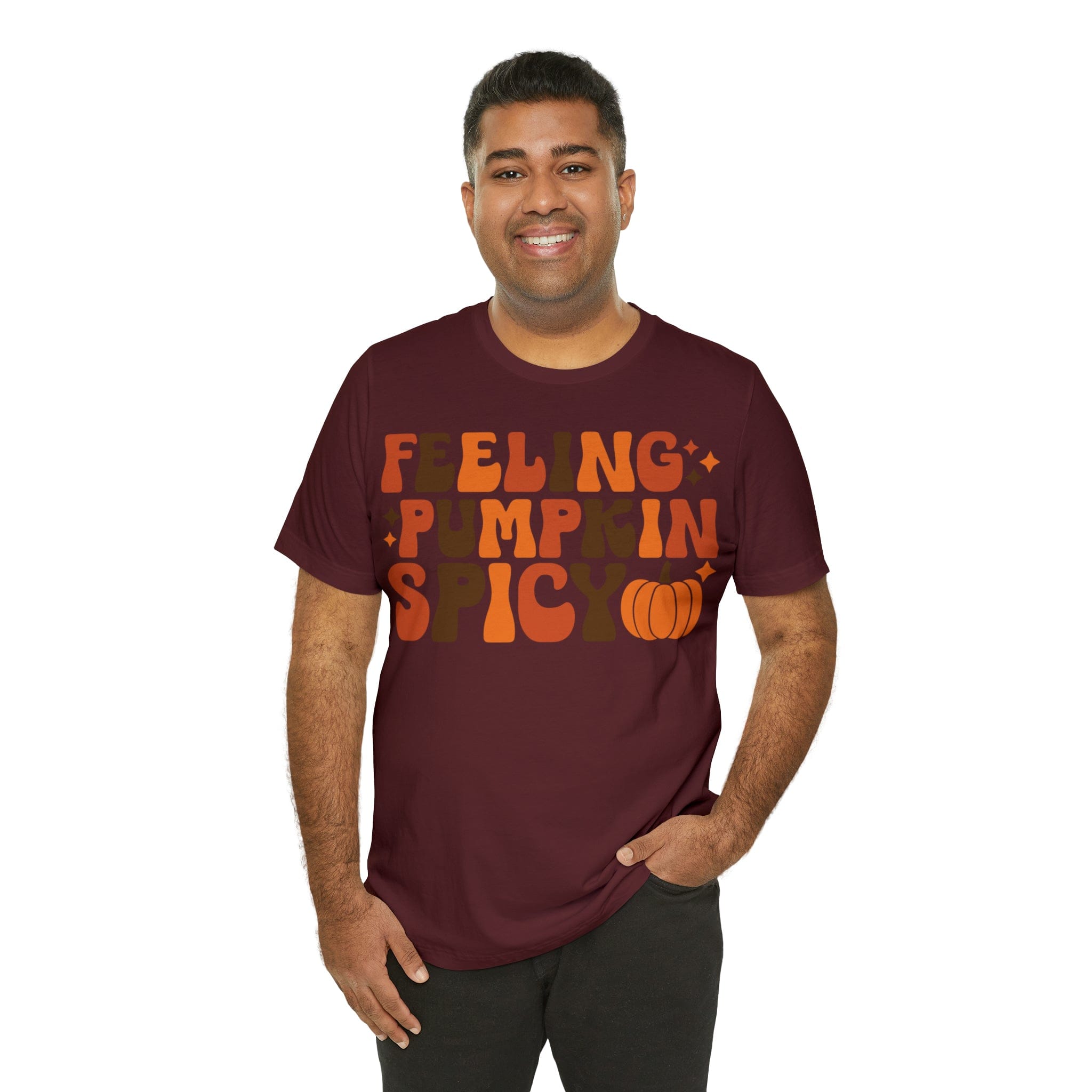 Printify T-Shirt Feeling Pumpkin Spicy  - Unisex Jersey Short Sleeve Tee