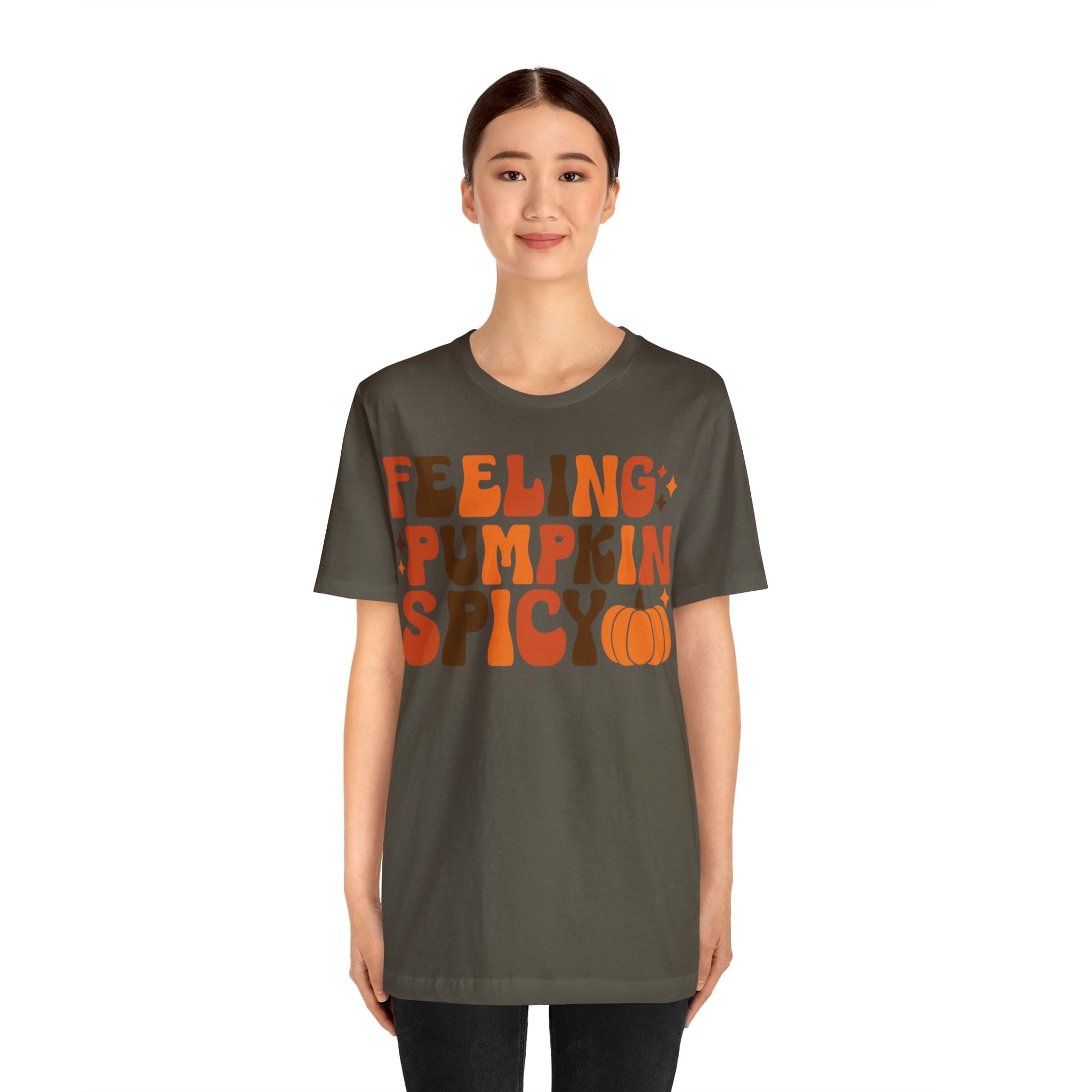 Printify T-Shirt Feeling Pumpkin Spicy  - Unisex Jersey Short Sleeve Tee