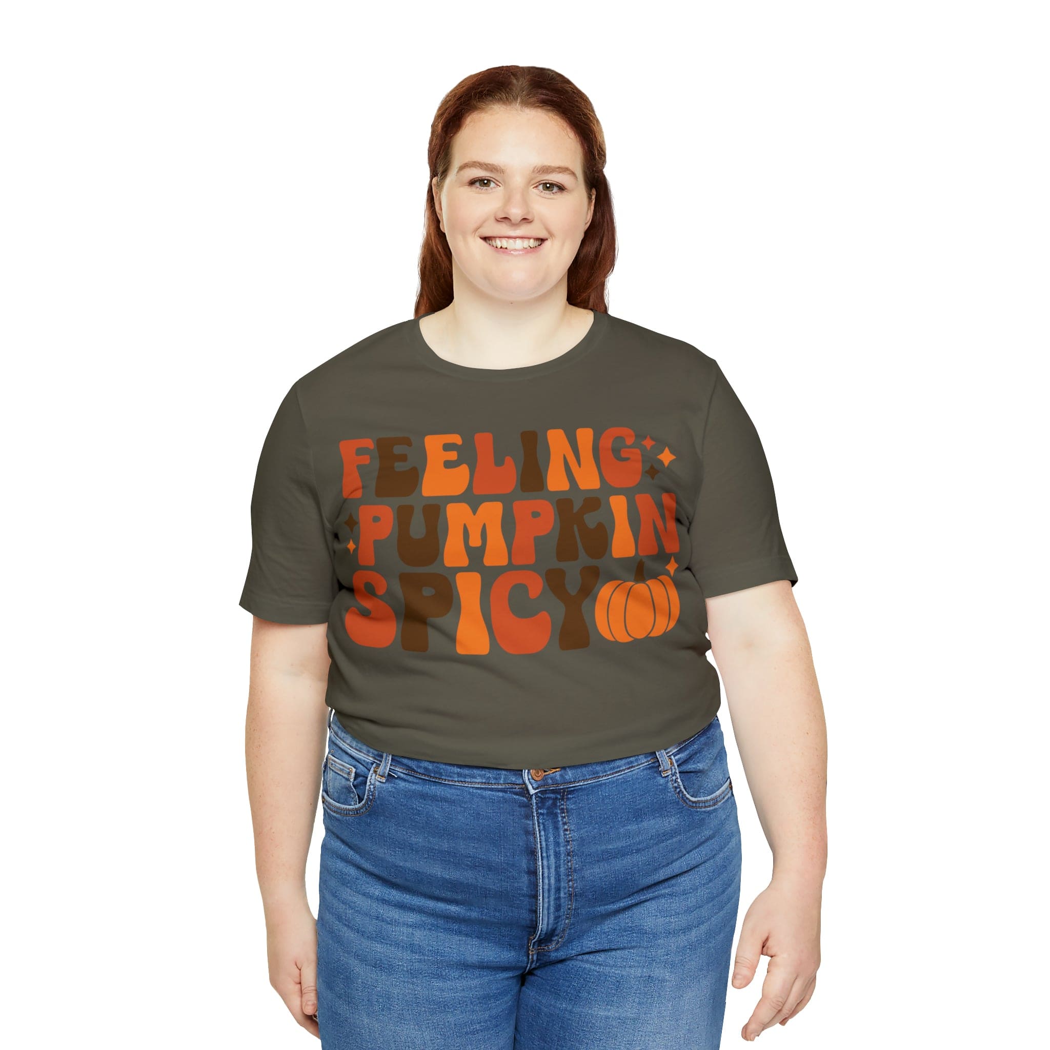 Printify T-Shirt Feeling Pumpkin Spicy  - Unisex Jersey Short Sleeve Tee