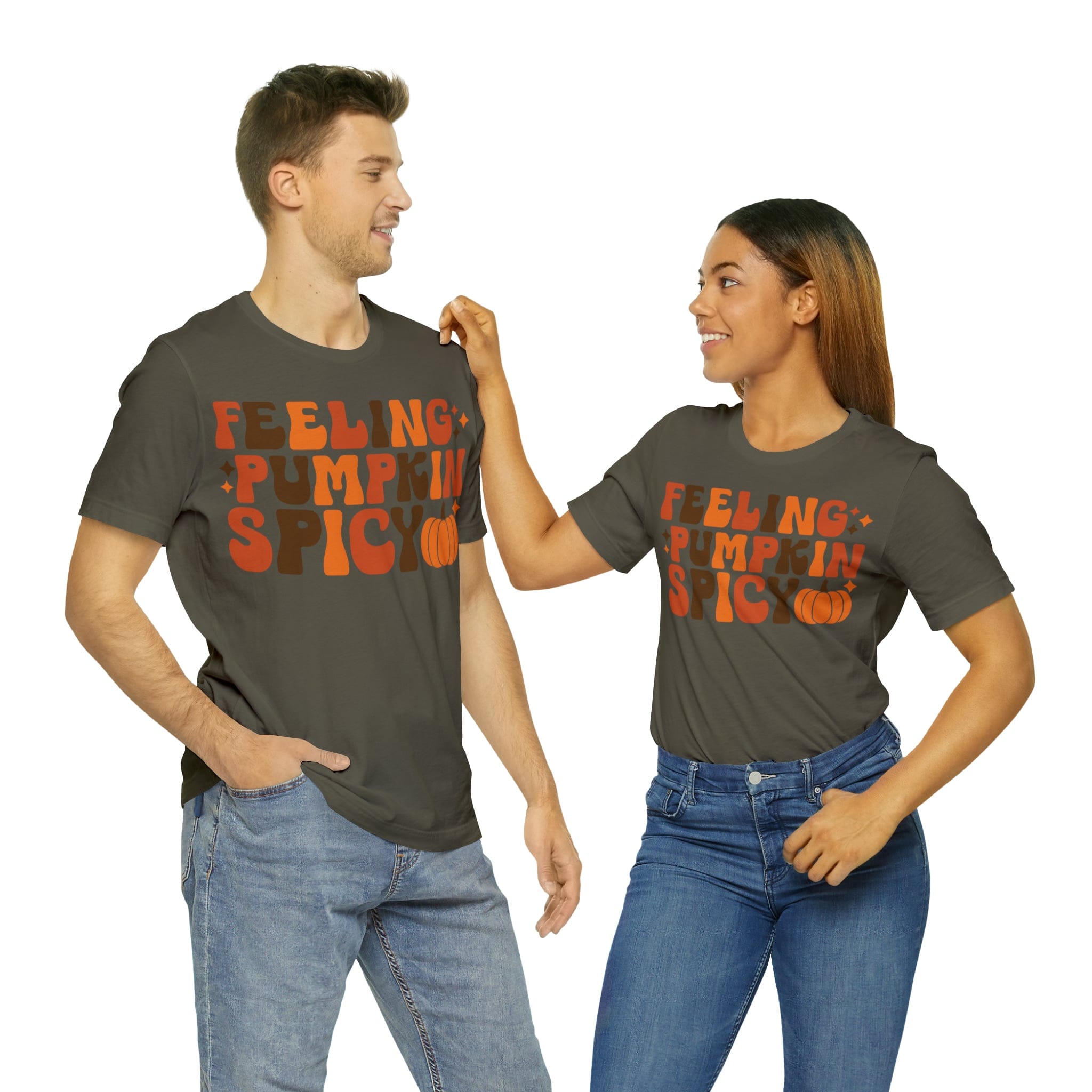 Printify T-Shirt Feeling Pumpkin Spicy  - Unisex Jersey Short Sleeve Tee