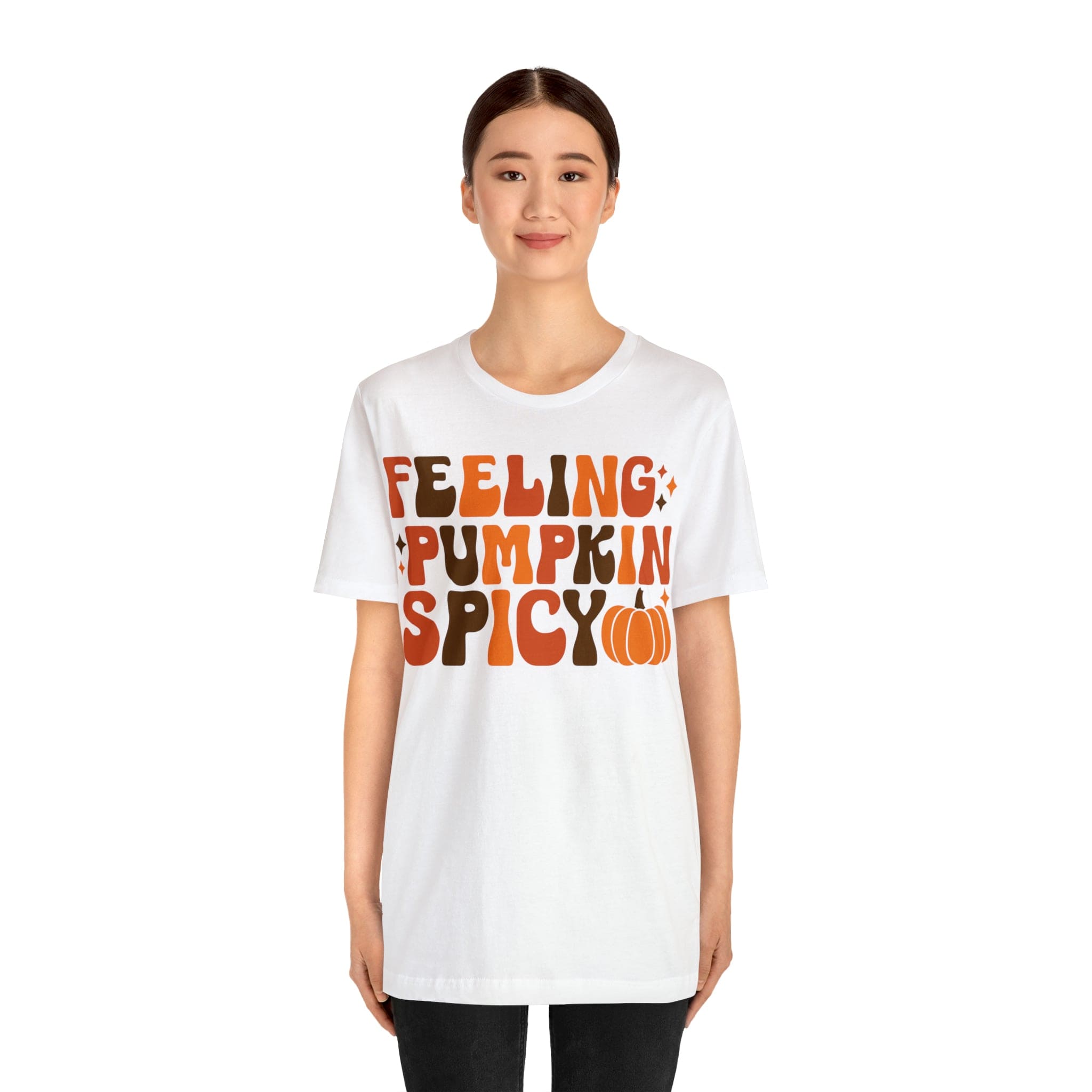 Printify T-Shirt Feeling Pumpkin Spicy  - Unisex Jersey Short Sleeve Tee