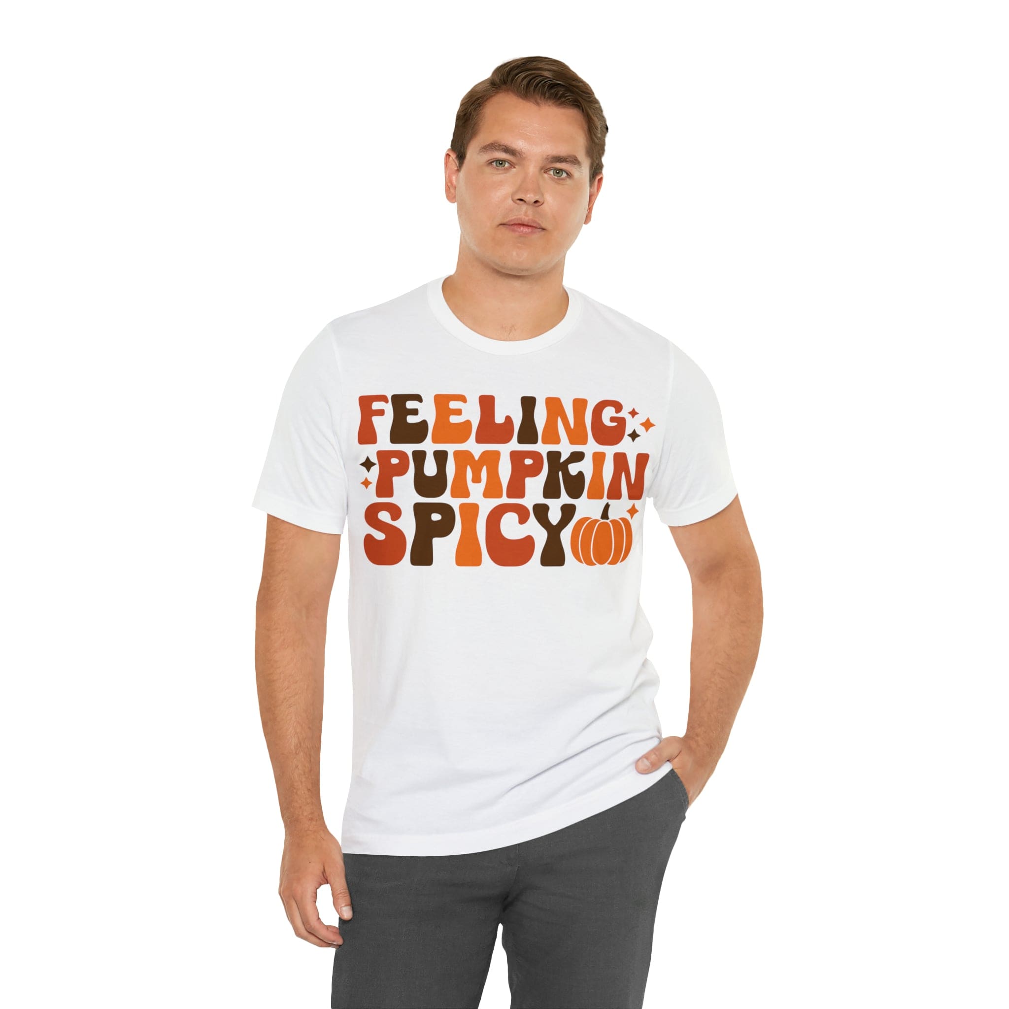 Printify T-Shirt Feeling Pumpkin Spicy  - Unisex Jersey Short Sleeve Tee