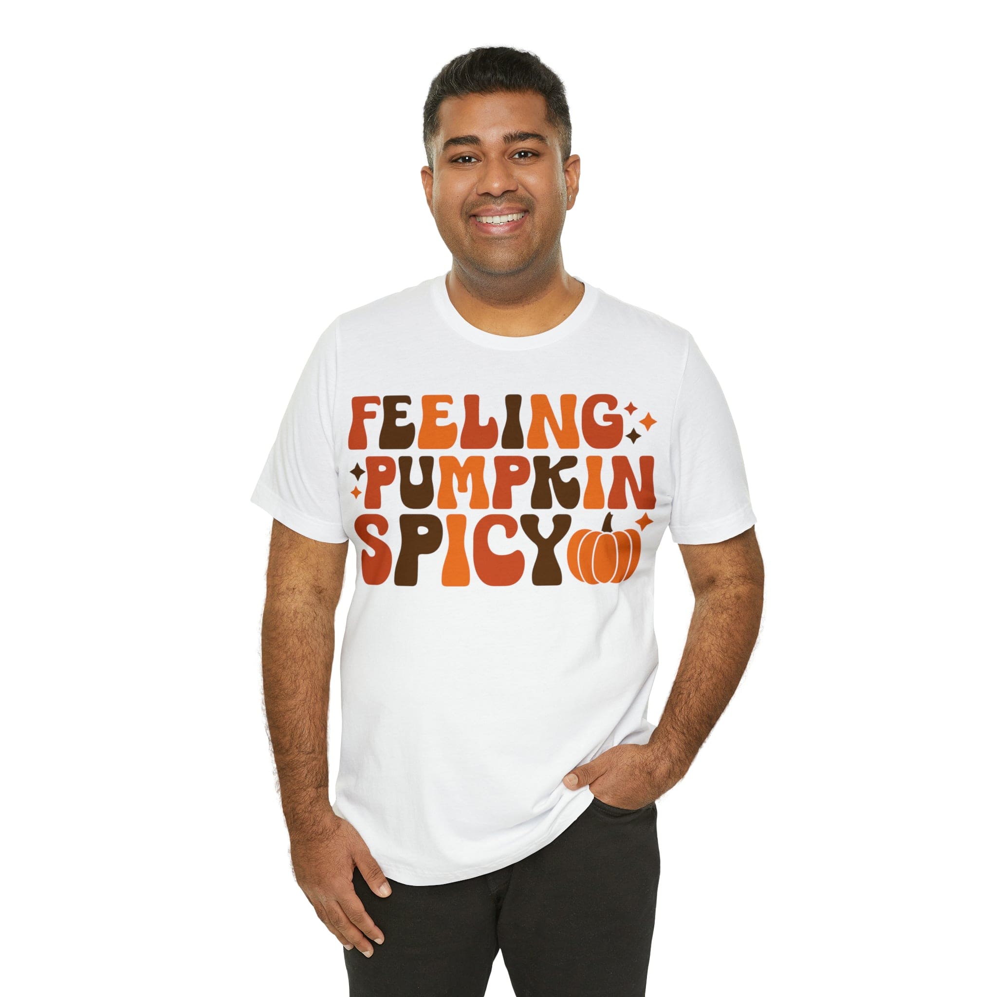 Printify T-Shirt Feeling Pumpkin Spicy  - Unisex Jersey Short Sleeve Tee