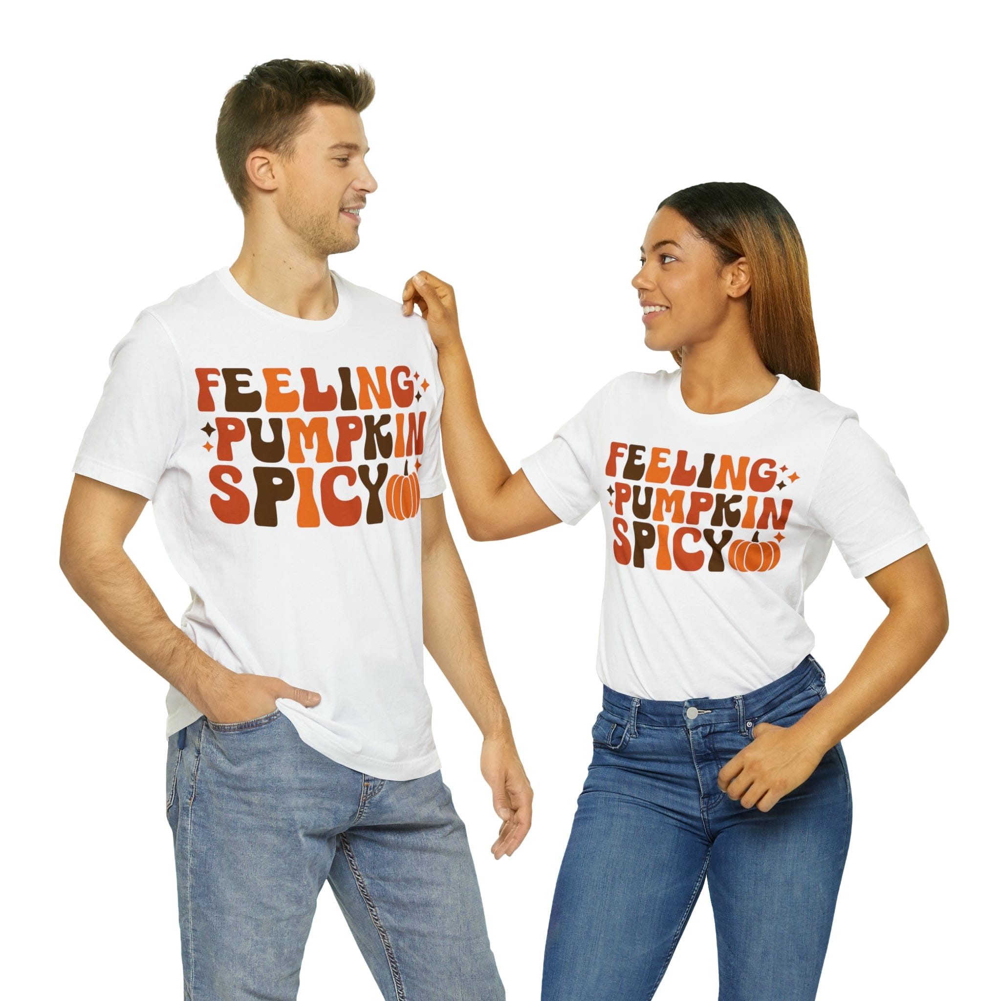 Printify T-Shirt Feeling Pumpkin Spicy  - Unisex Jersey Short Sleeve Tee