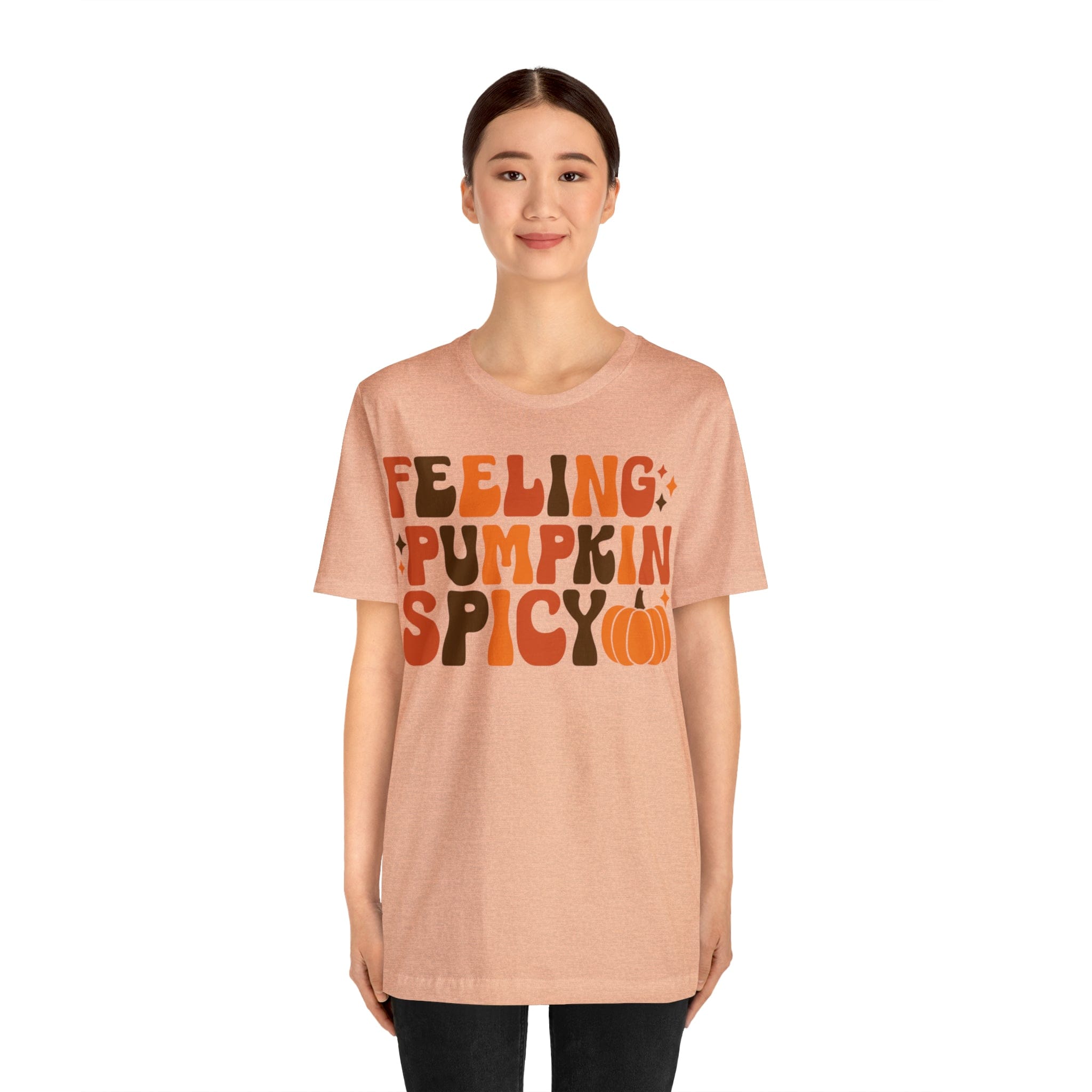 Printify T-Shirt Feeling Pumpkin Spicy  - Unisex Jersey Short Sleeve Tee