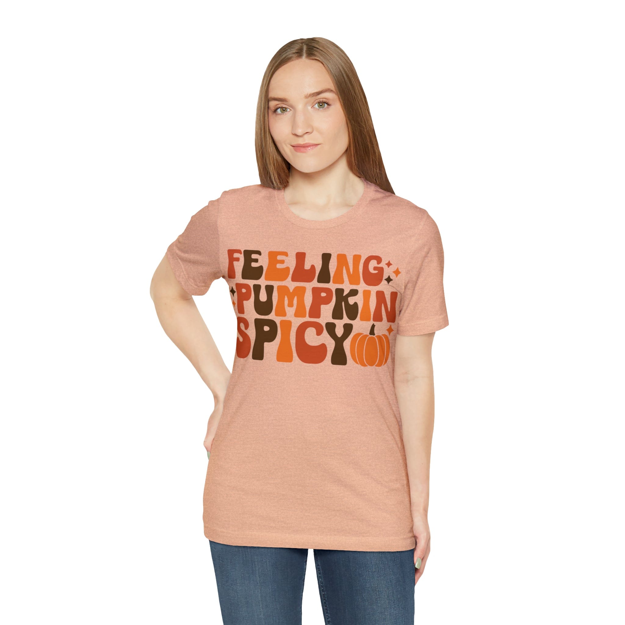 Printify T-Shirt Feeling Pumpkin Spicy  - Unisex Jersey Short Sleeve Tee